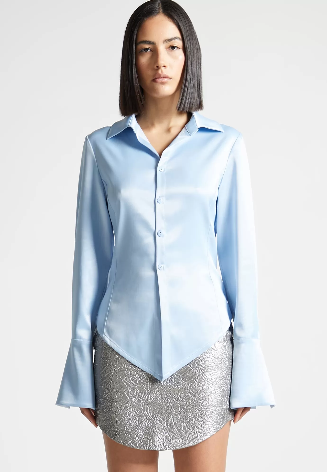 Cheap Angled Satin Shirt - Shirts