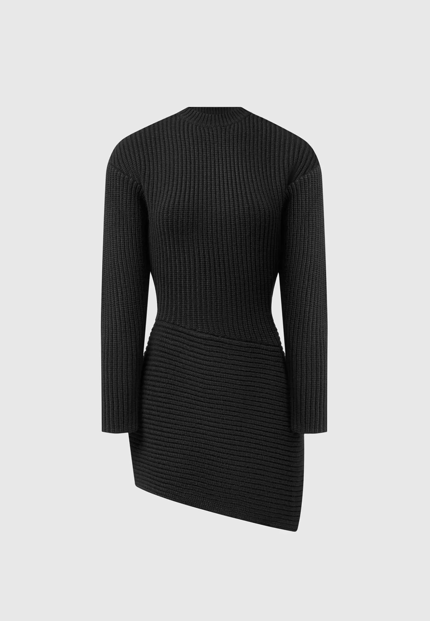 Sale Asymmetric Knit Jumper Dress - Knitwear