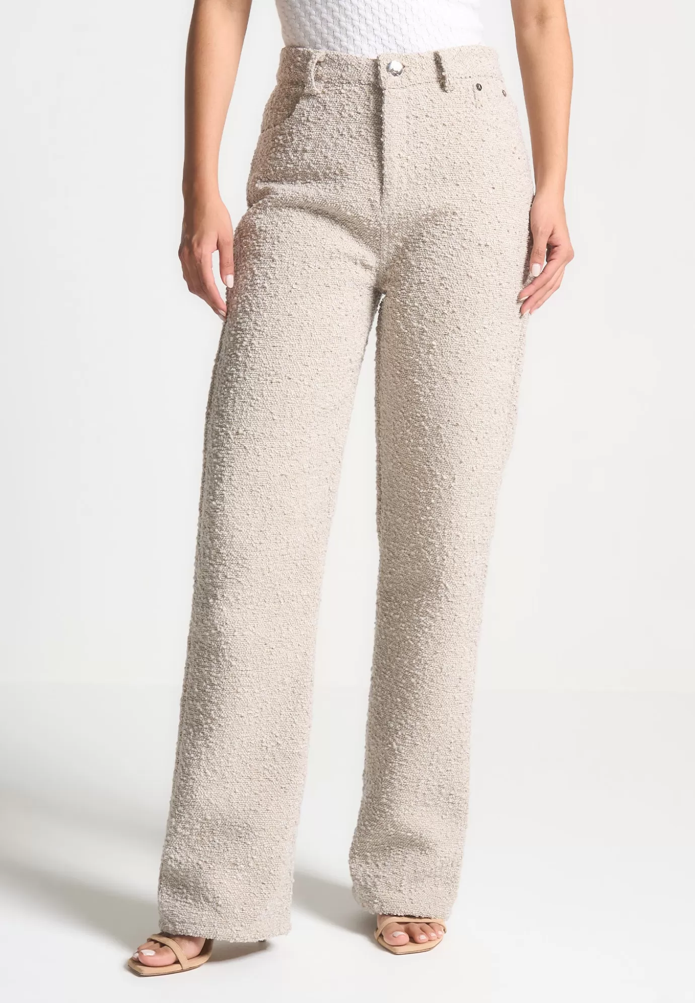 Best Sale Boucle Boyfriend Trousers - Matching Sets