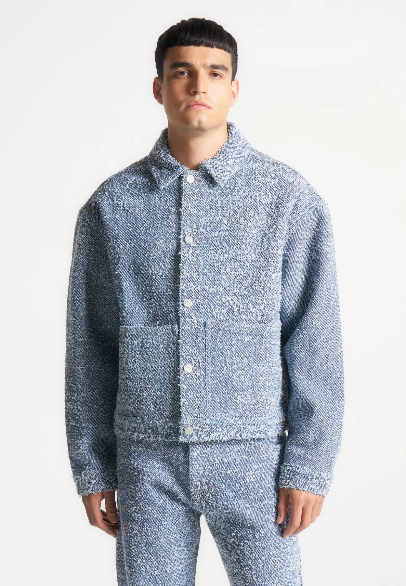 Fashion Boucle Carpenter Jacket - Casual Jackets