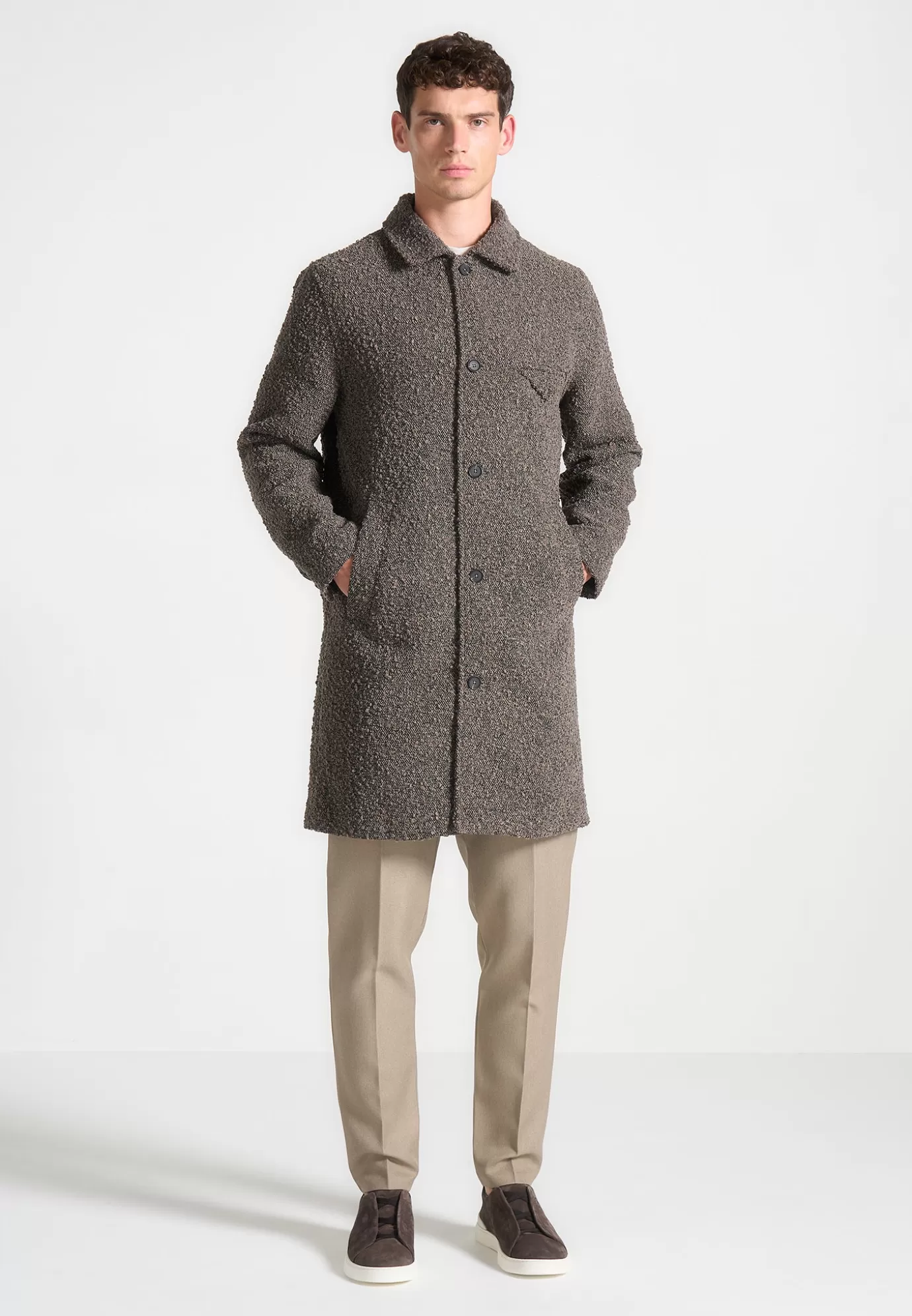 Online Boucle Coat - Outerwear