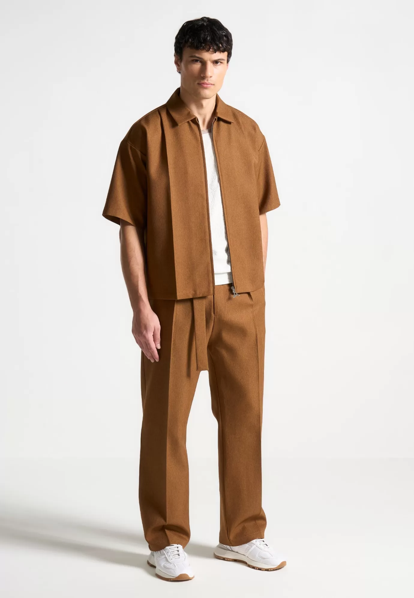 Clearance Boxy Shirt with Crease - Shirts