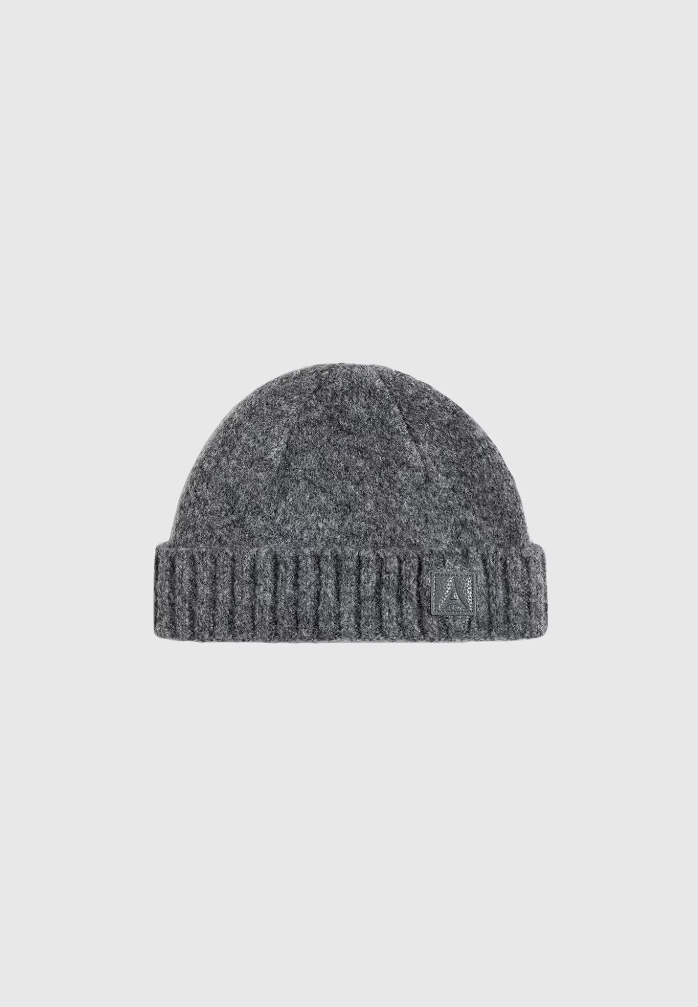 New Brushed Wool Knit Beanie - Grey Winter Accessories