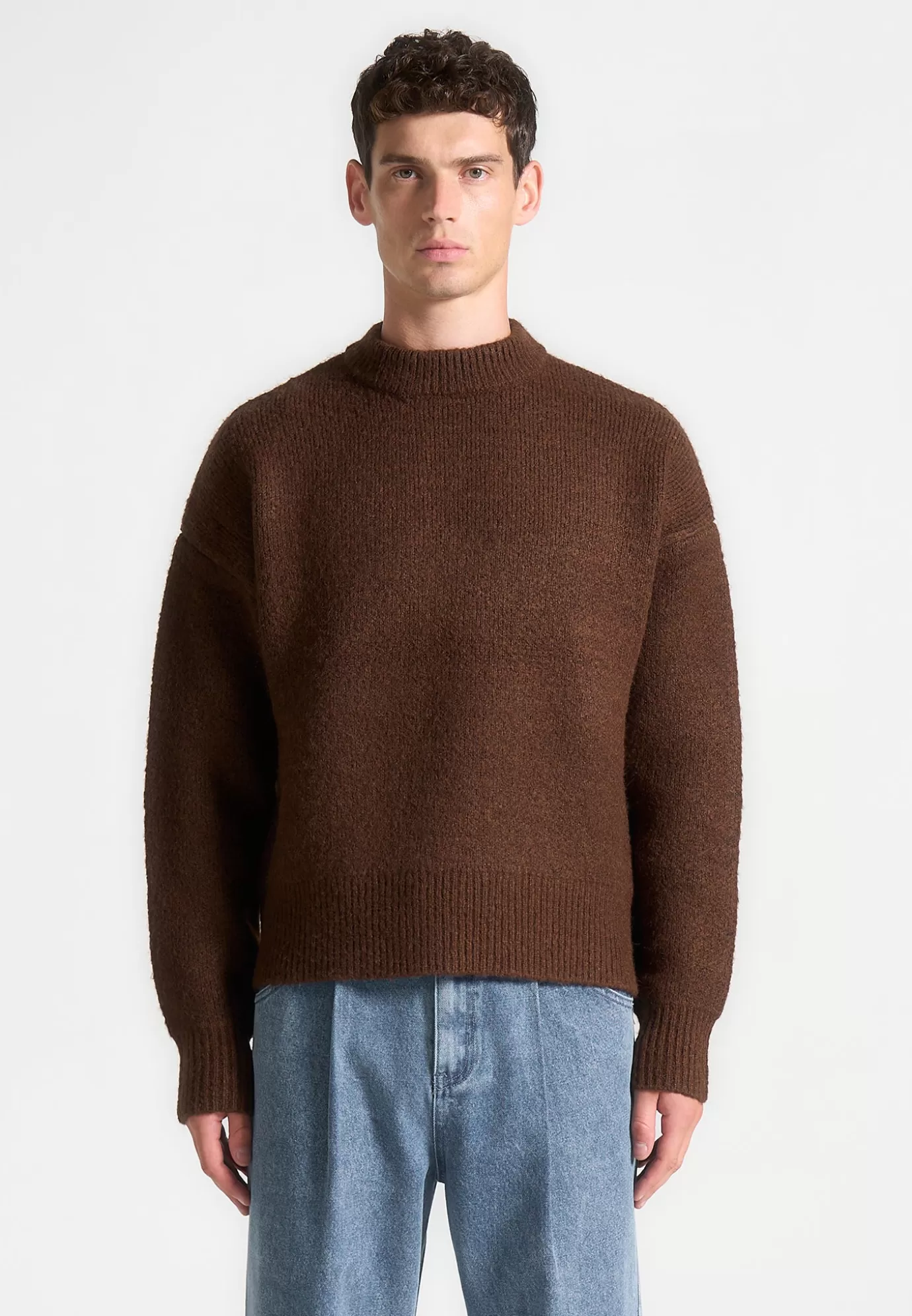 Cheap Brushed Wool Knit Jumper - Knitwear