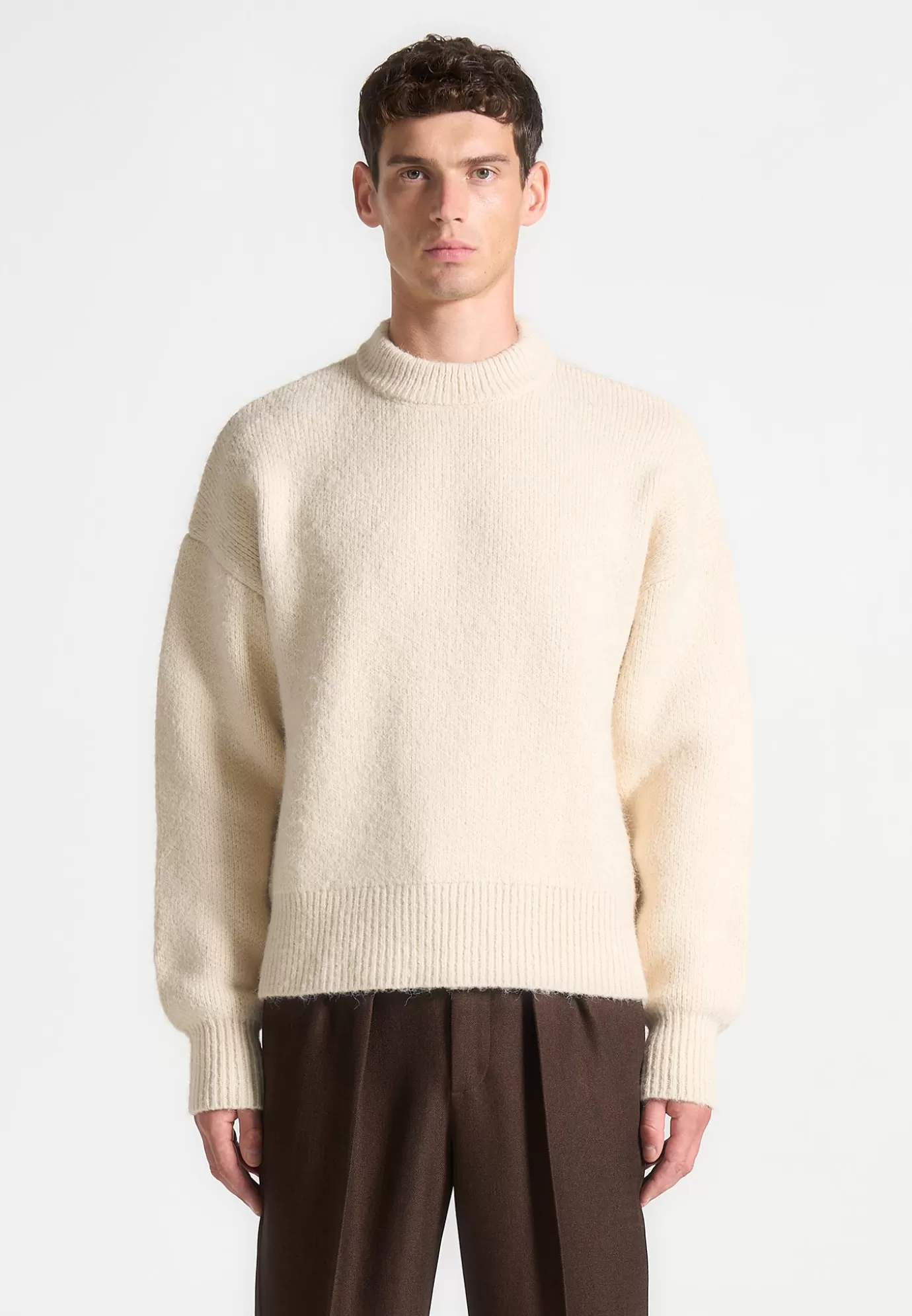 New Brushed Wool Knit Jumper - Knitwear