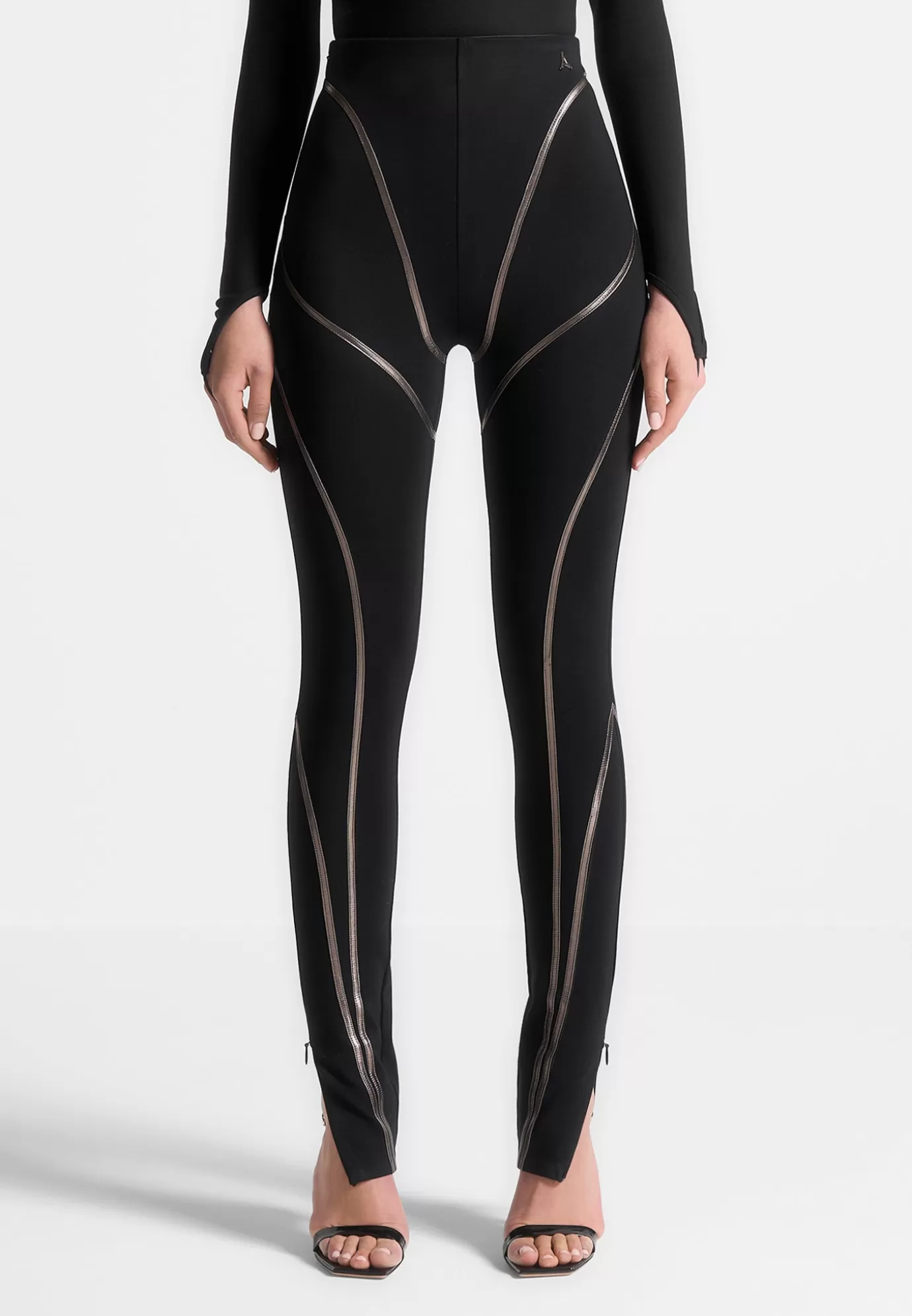 Clearance Chrome Piped Contour Leggings - Matching Sets