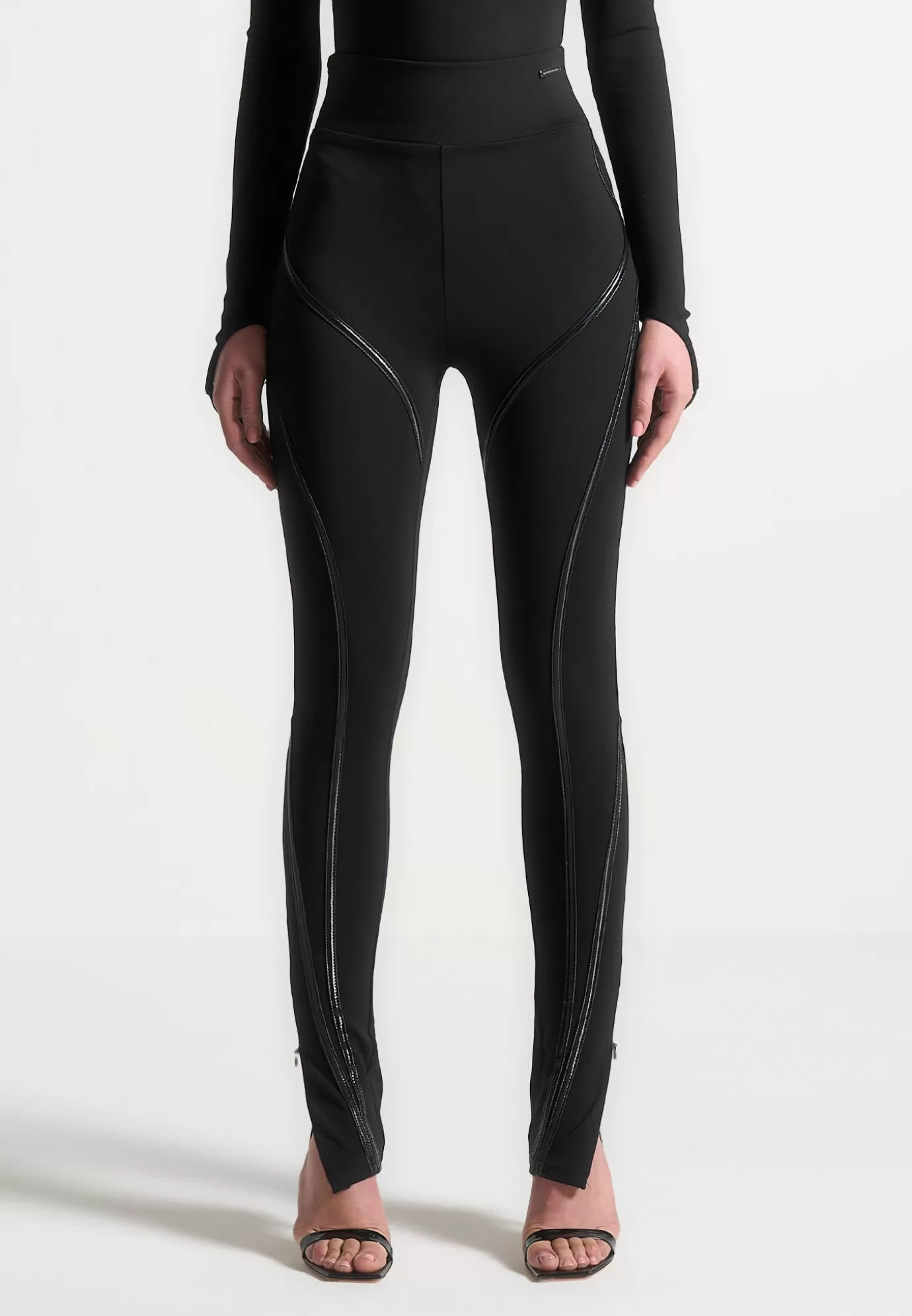 Online Contrast Contour Leggings - Matching Sets