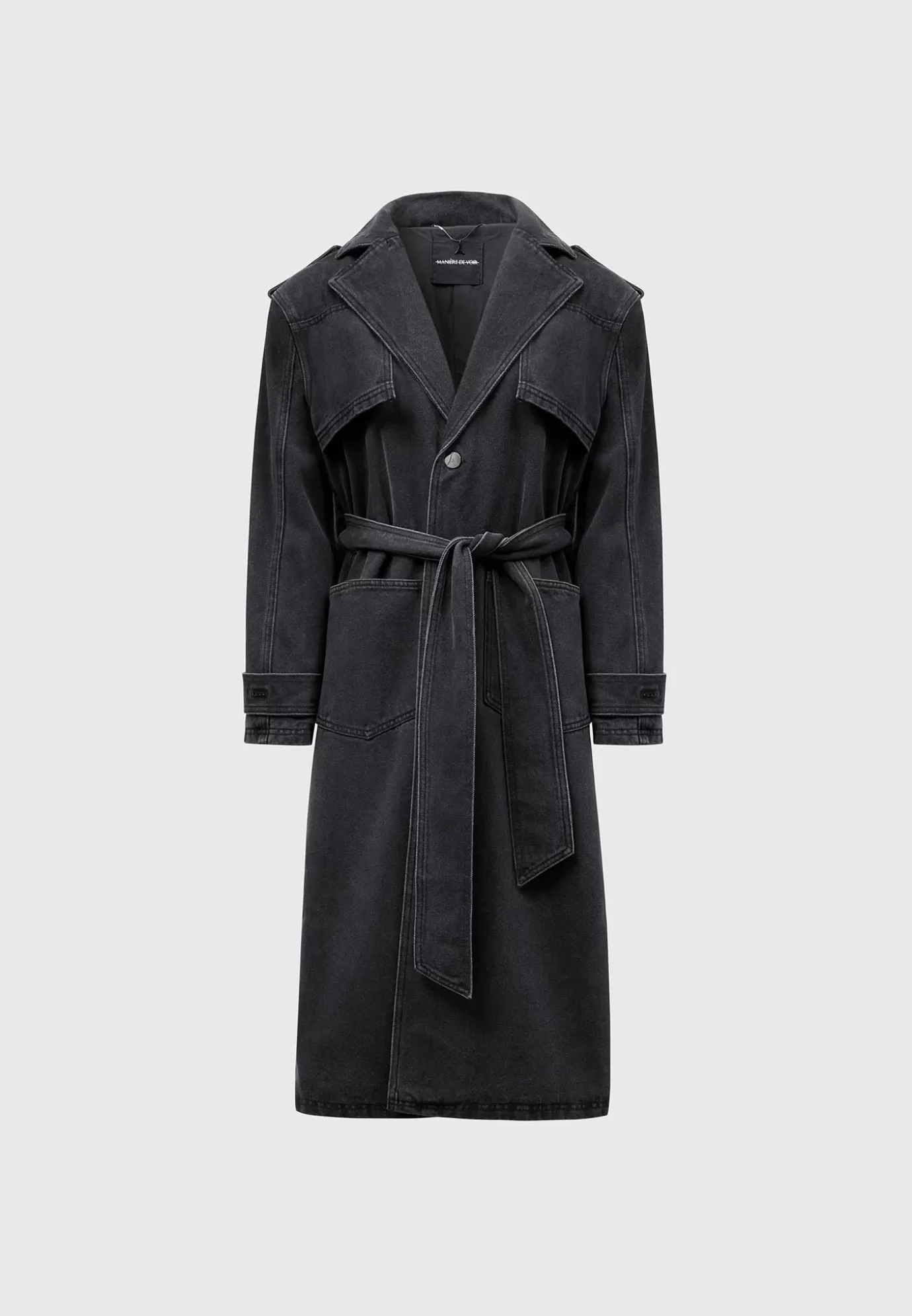 New Denim Trench Coat - Washed Outerwear