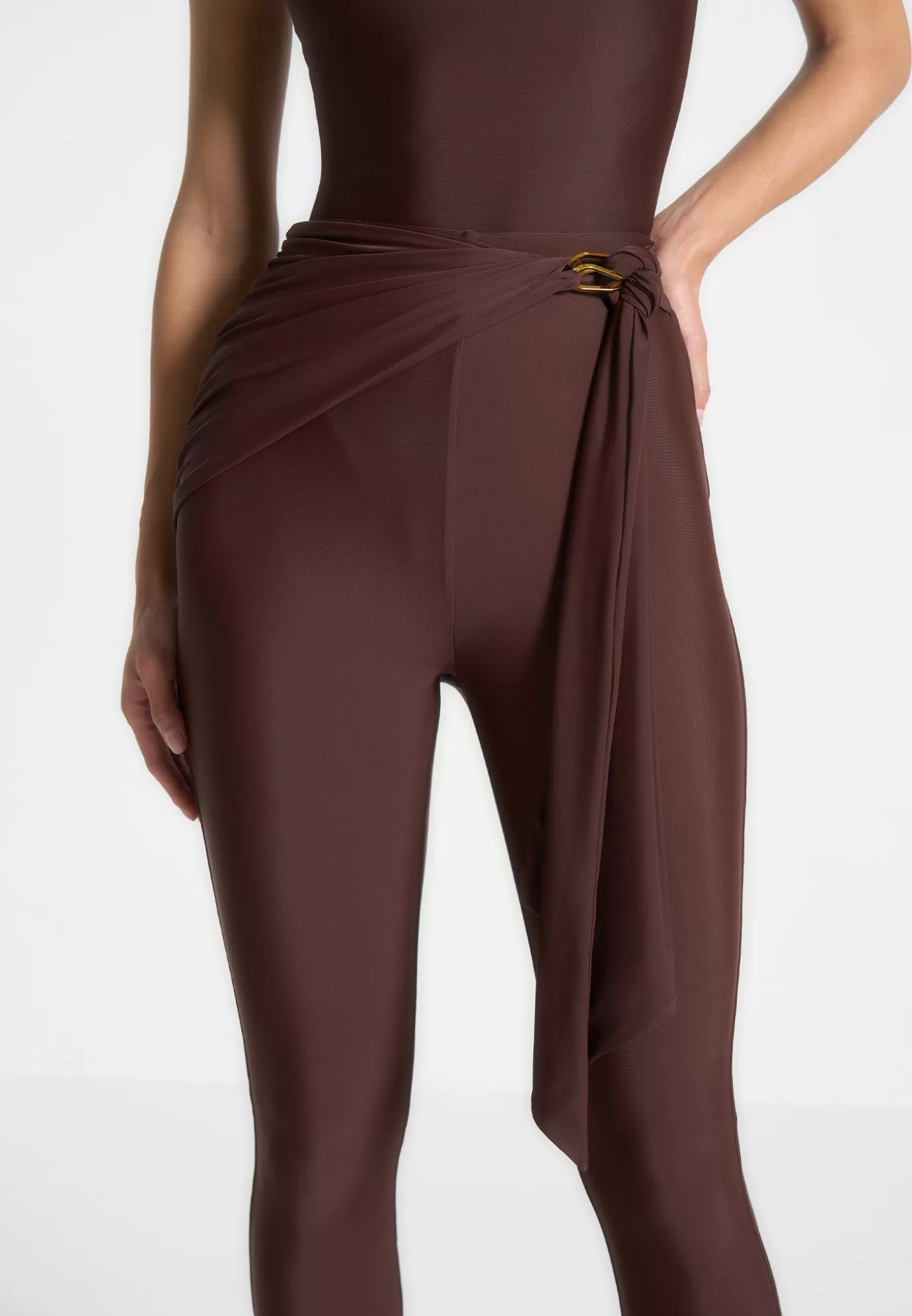 Clearance Draped Hardware Detail Leggings - Matching Sets