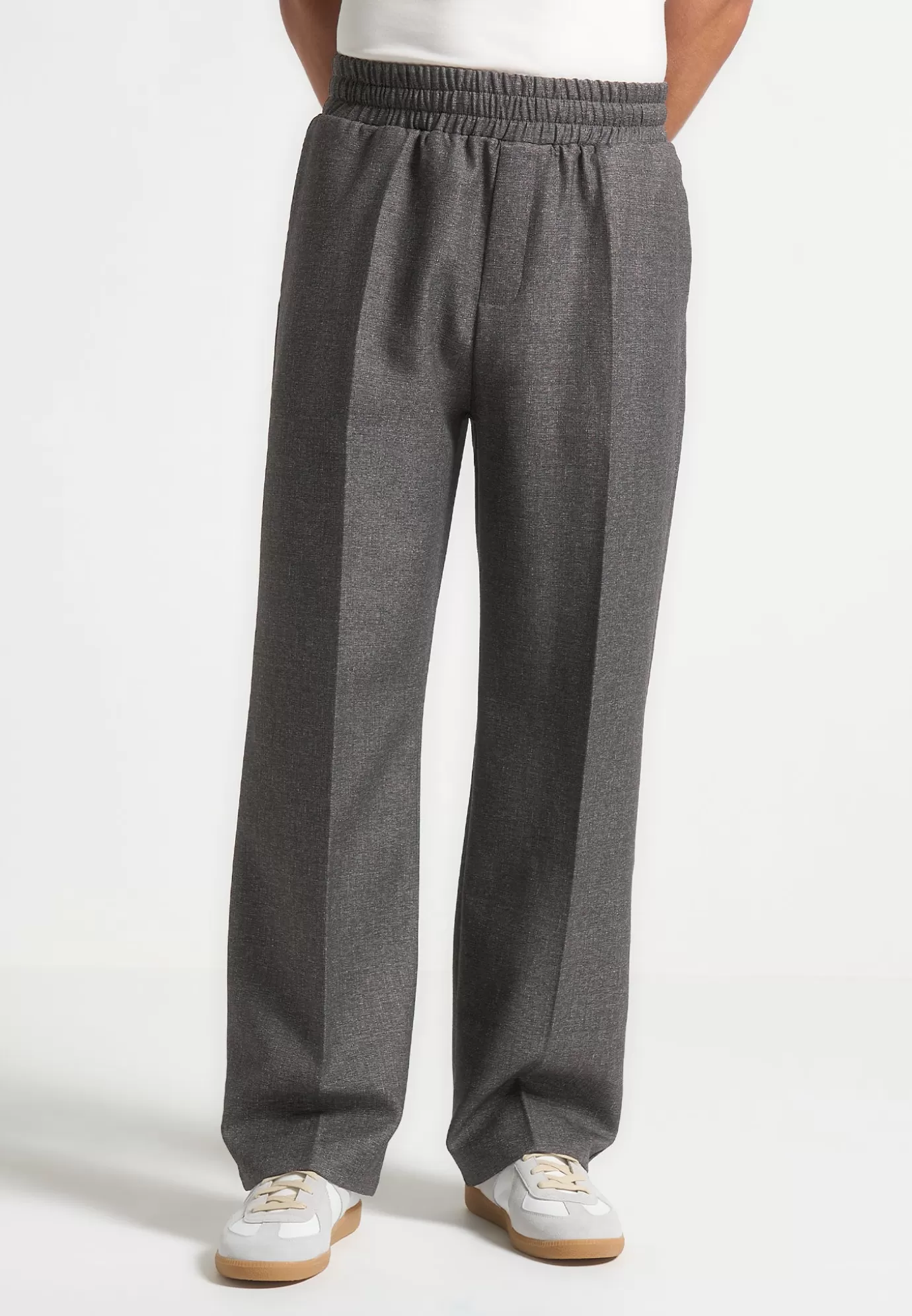 Hot Elasticated Tailored Crease Trousers - Formal Co-ords