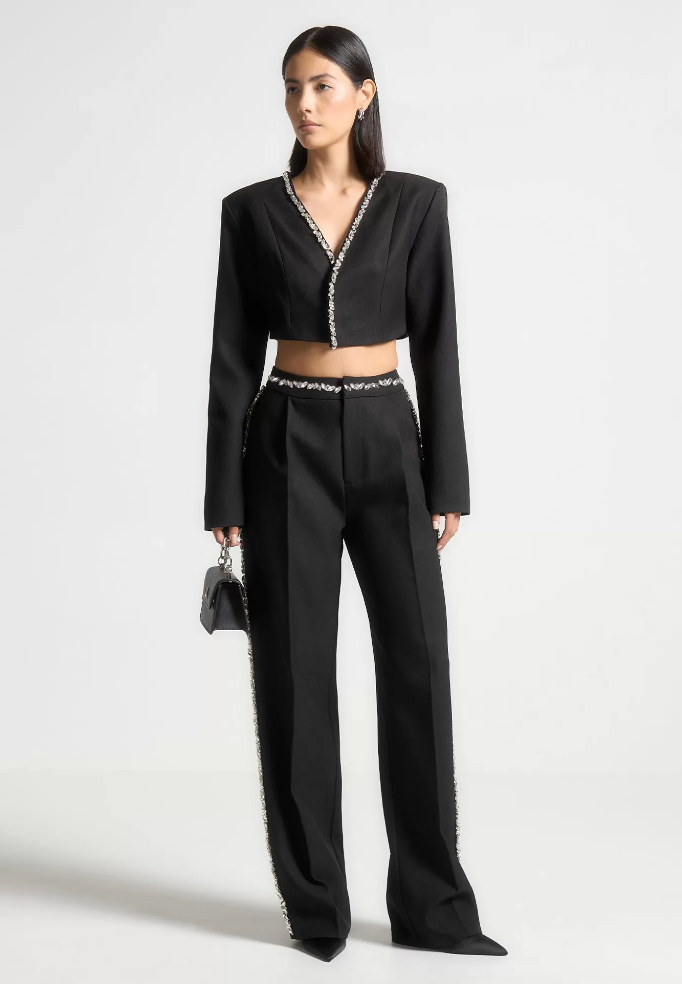 Best Embellished Cropped Blazer - Suits