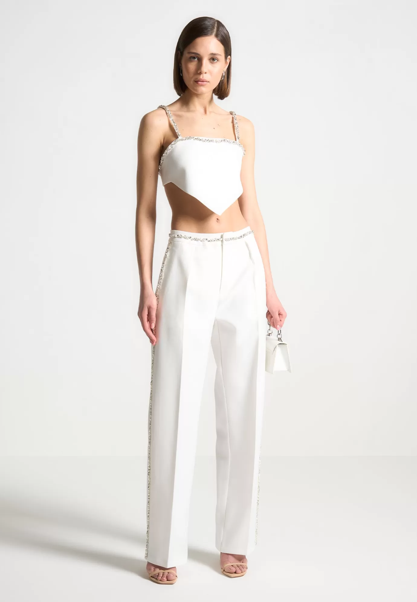 Outlet Embellished Tailored Trousers - Matching Sets