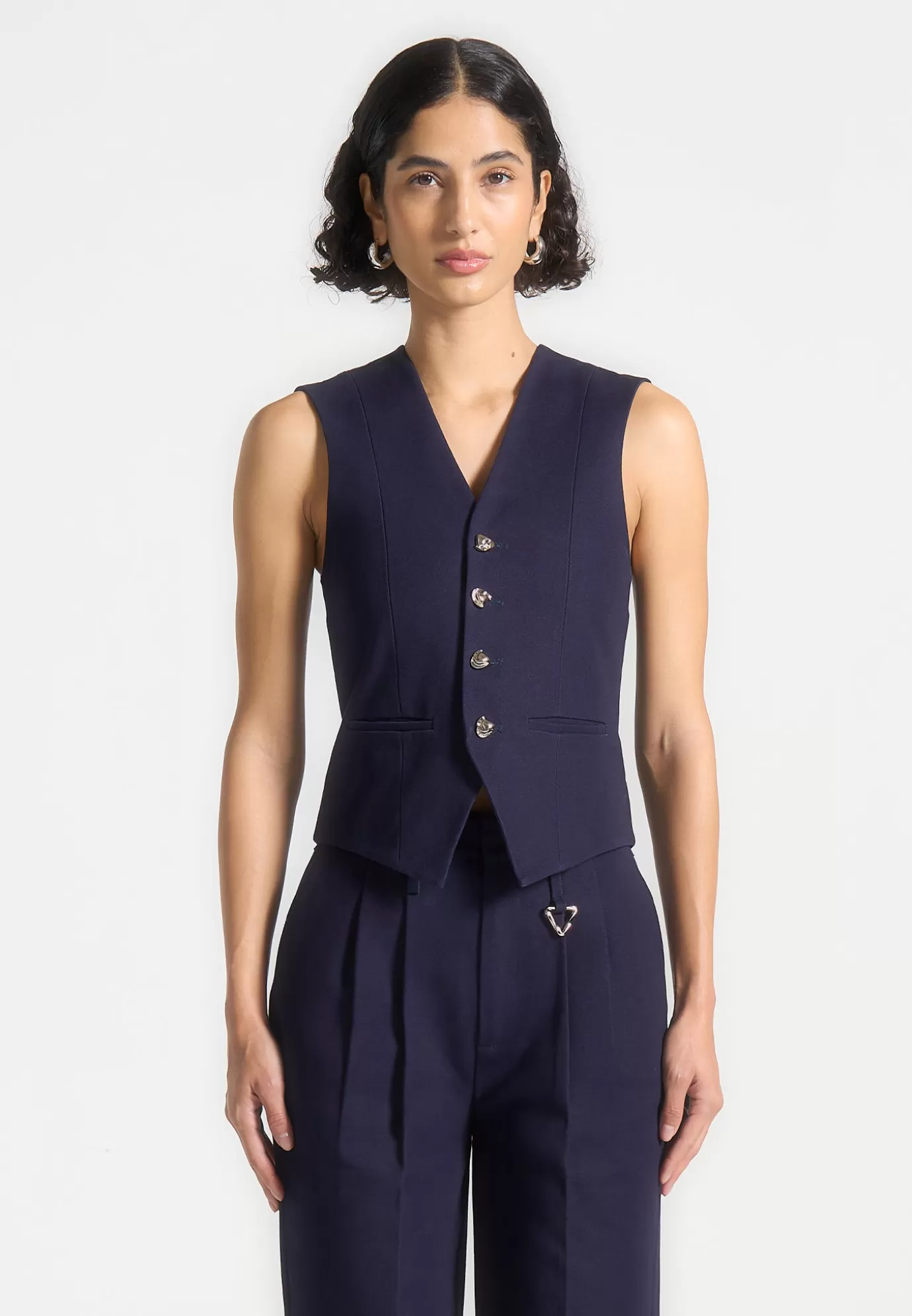 Discount Gabardine Cinch Waistcoat - Blazers & Waistcoats