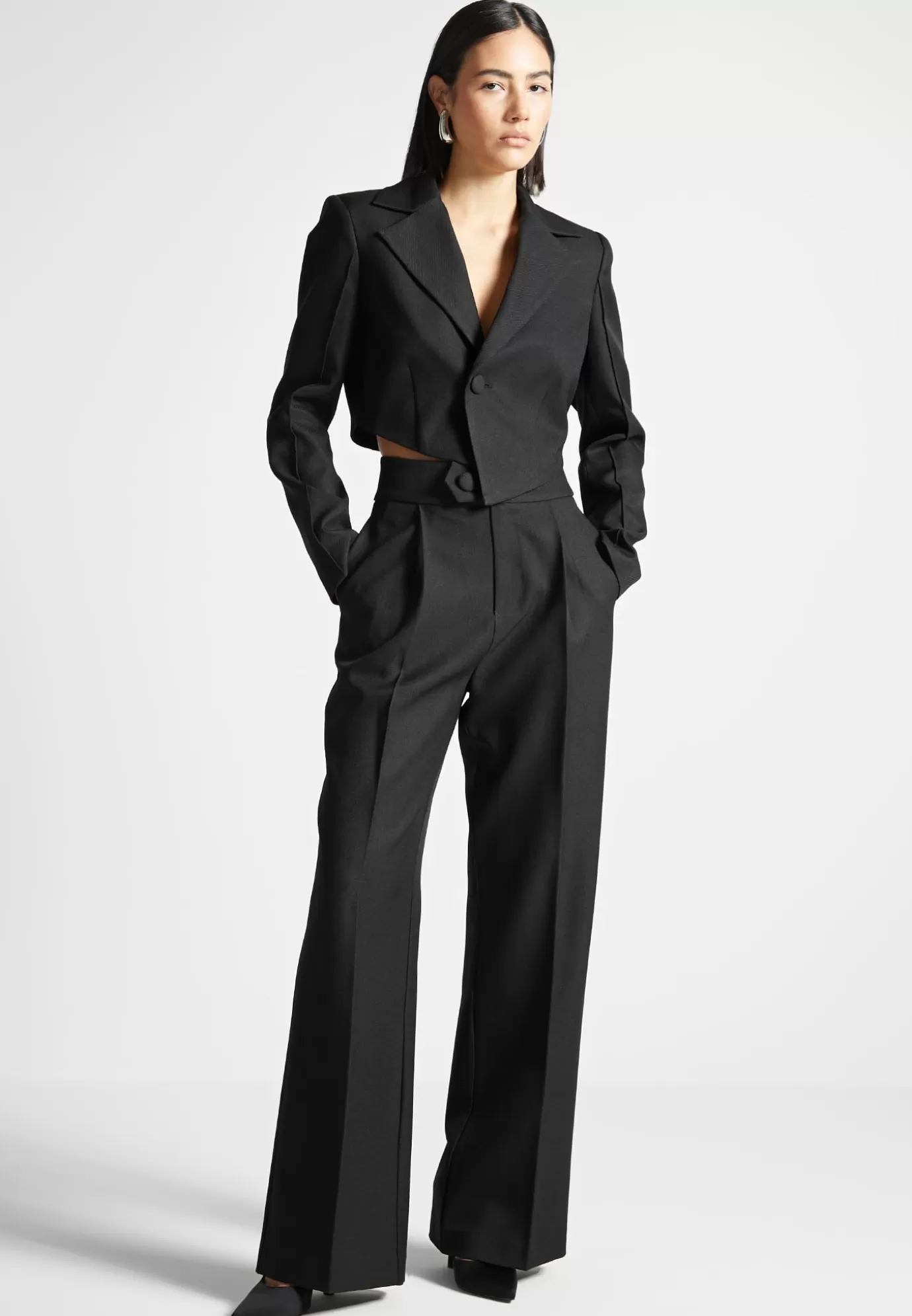 Flash Sale High Waisted Tailored Trousers - Suits