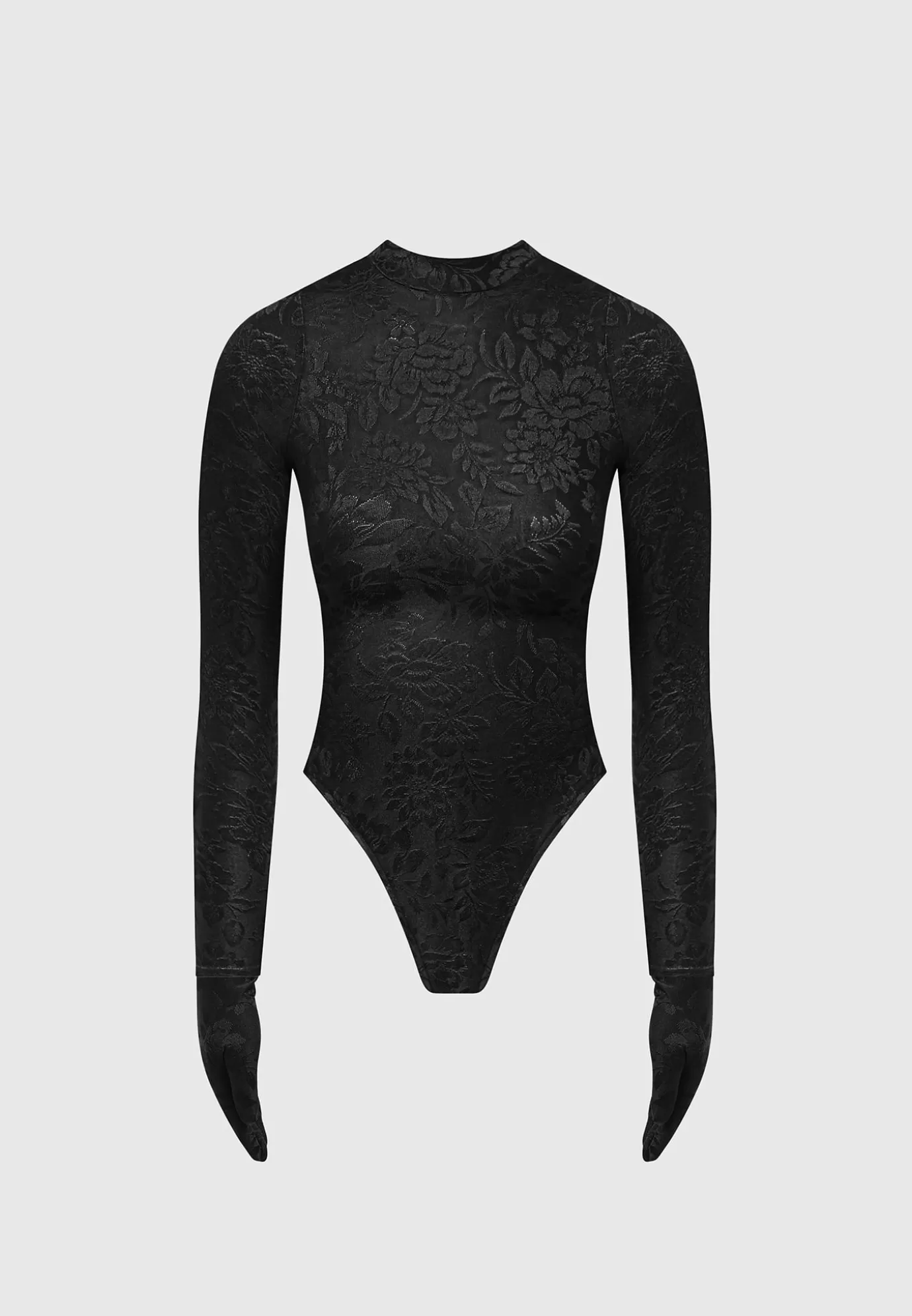 Clearance Jacquard Bodysuit with Gloves - Bodysuits