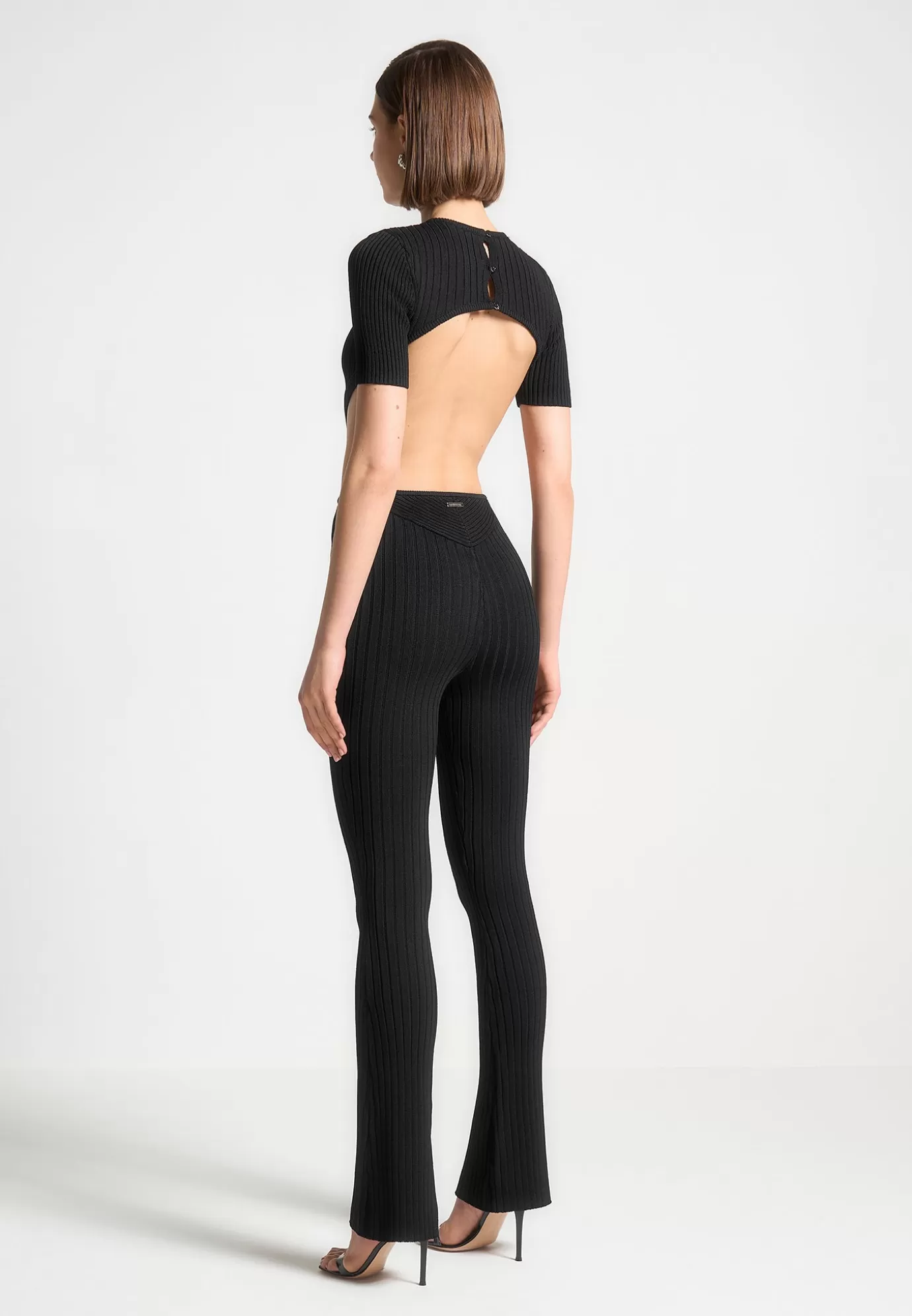 Best Sale Knitted Backless Jumpsuit - Jumpsuits