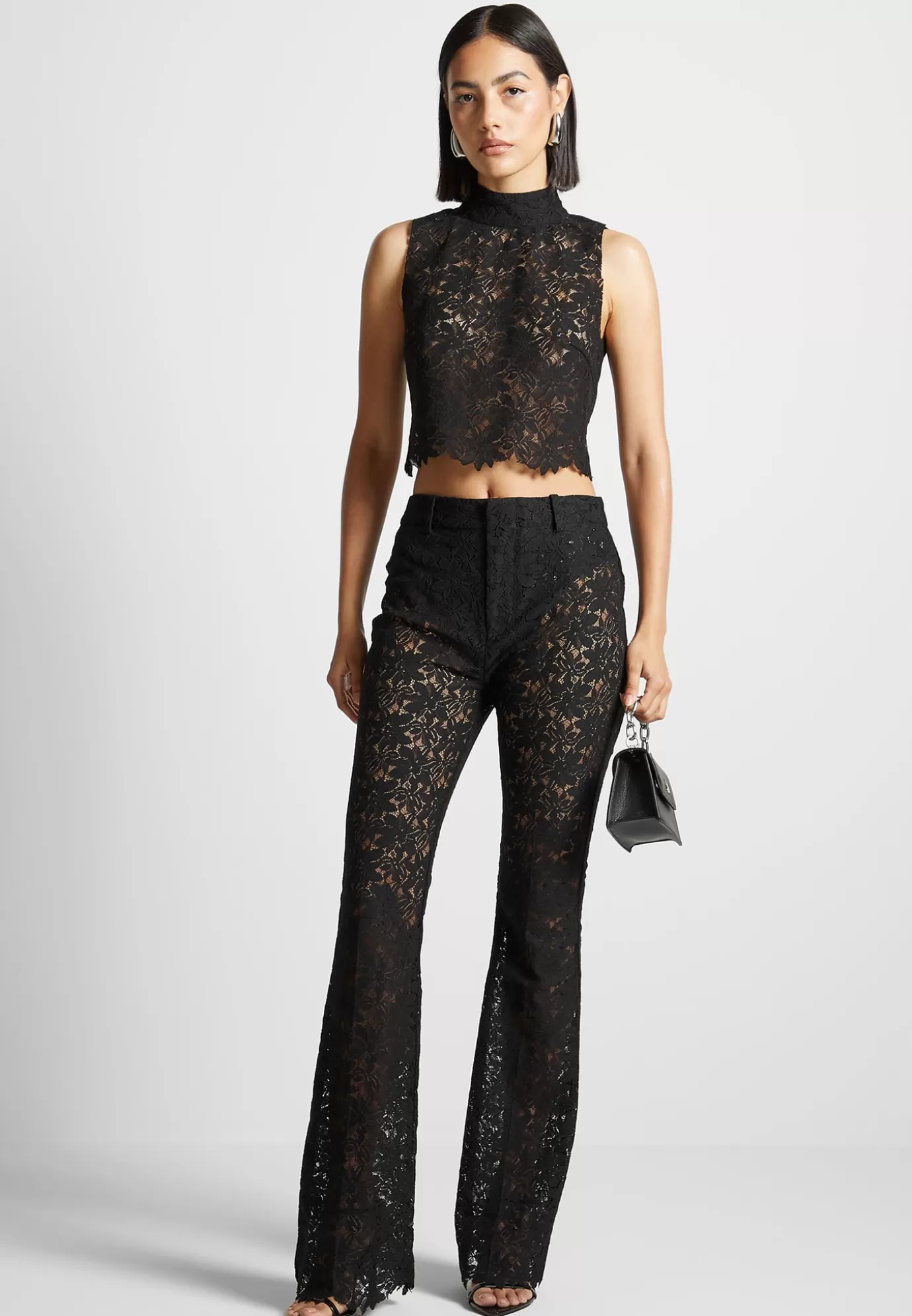 Sale Lace Fit and Flare Trousers - Formal Trousers