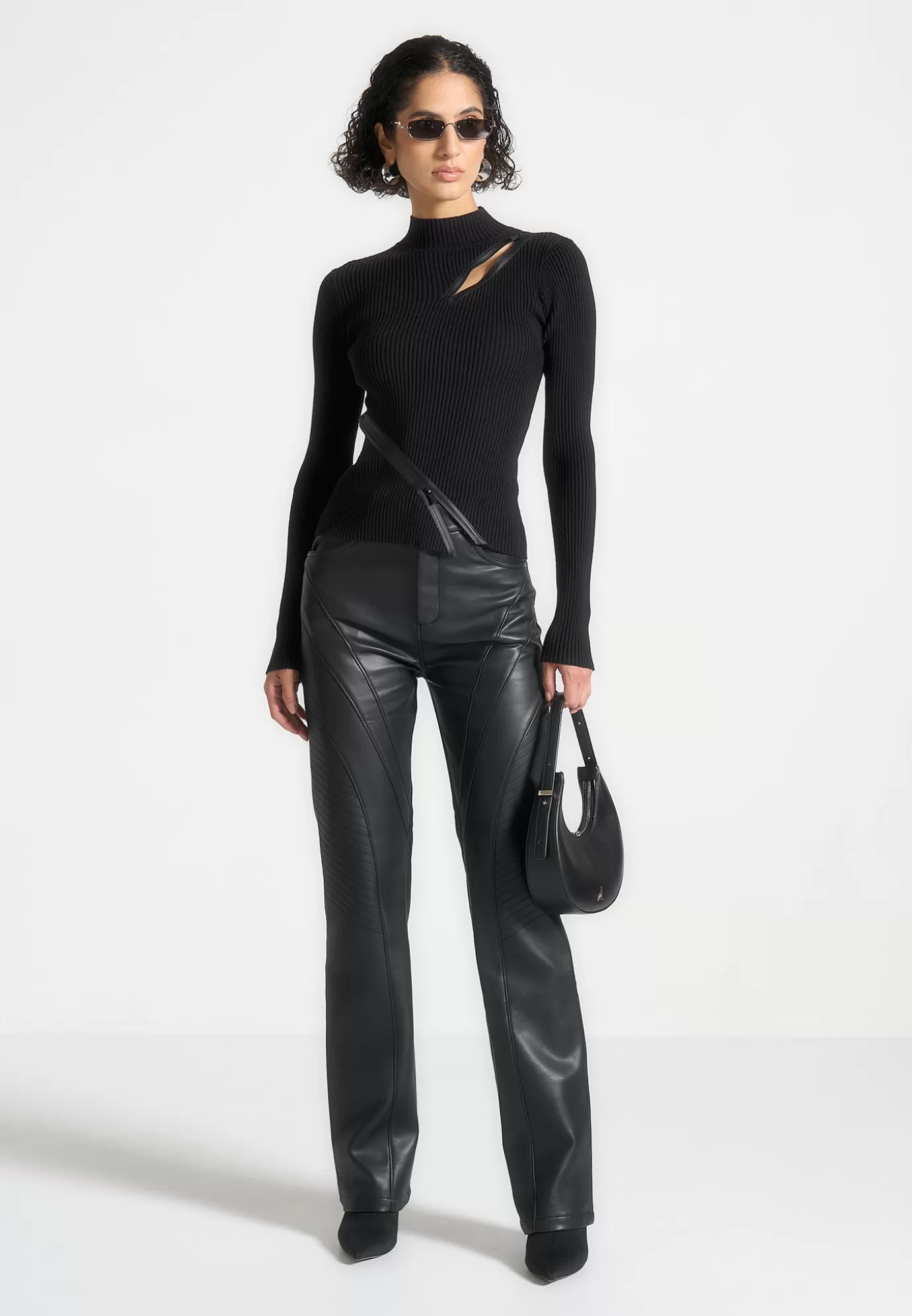 Cheap Leather Biker Trousers - Casual Trousers