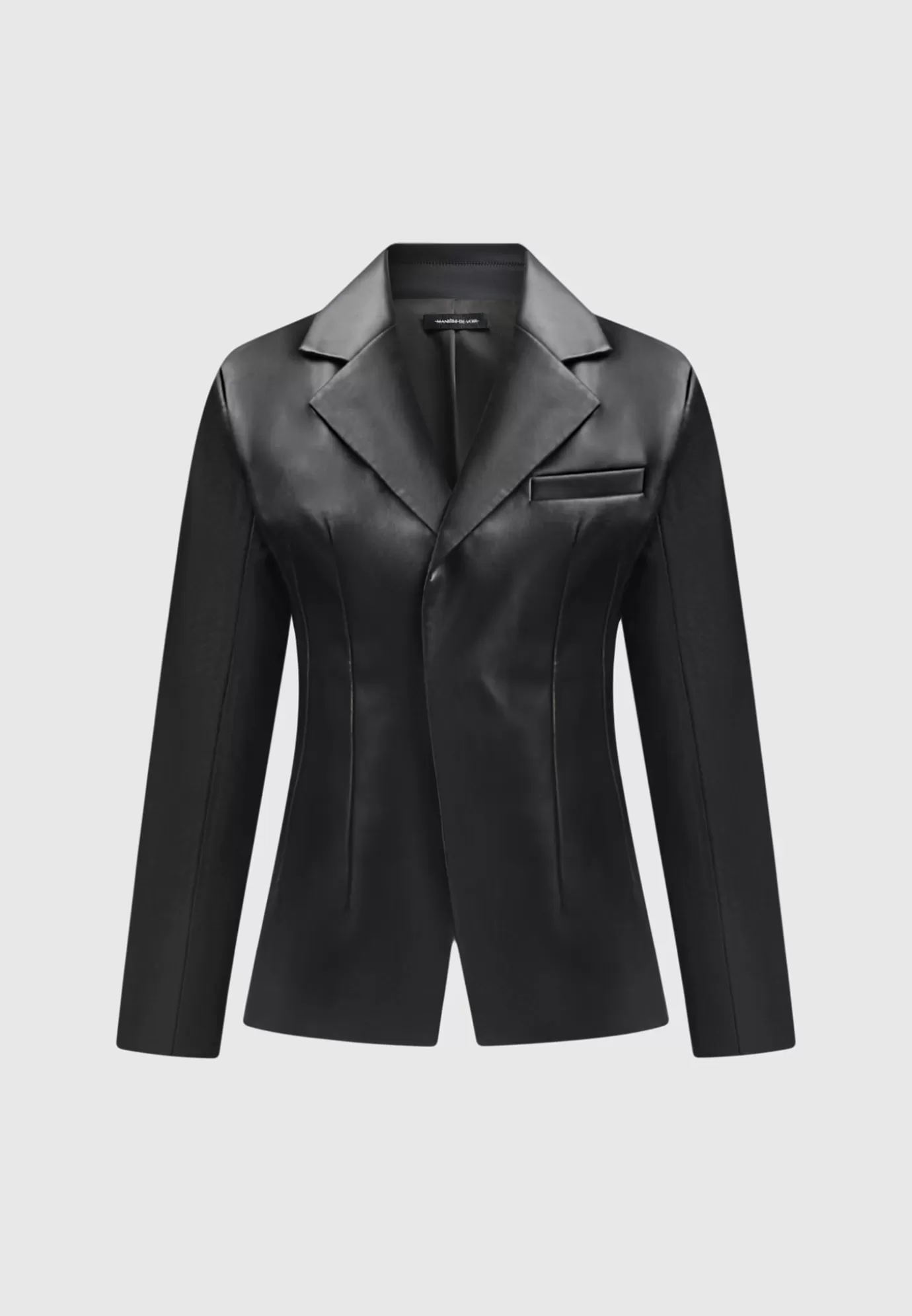 Flash Sale Leather Double Breasted Blazer - Blazers & Waistcoats