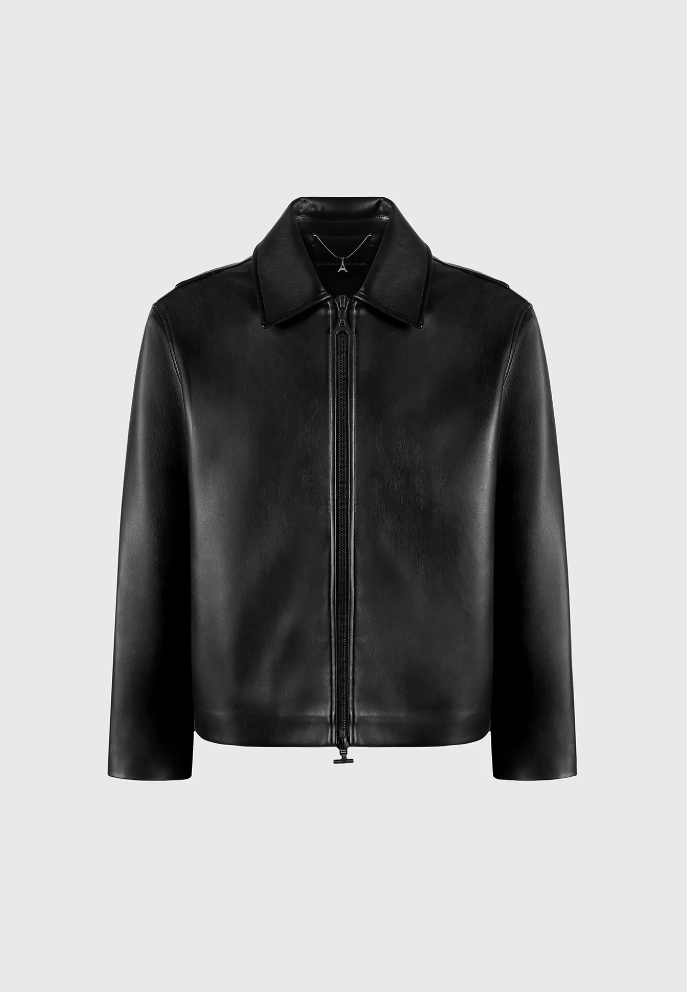 Hot Leather Minimal Boxy Jacket - Jackets