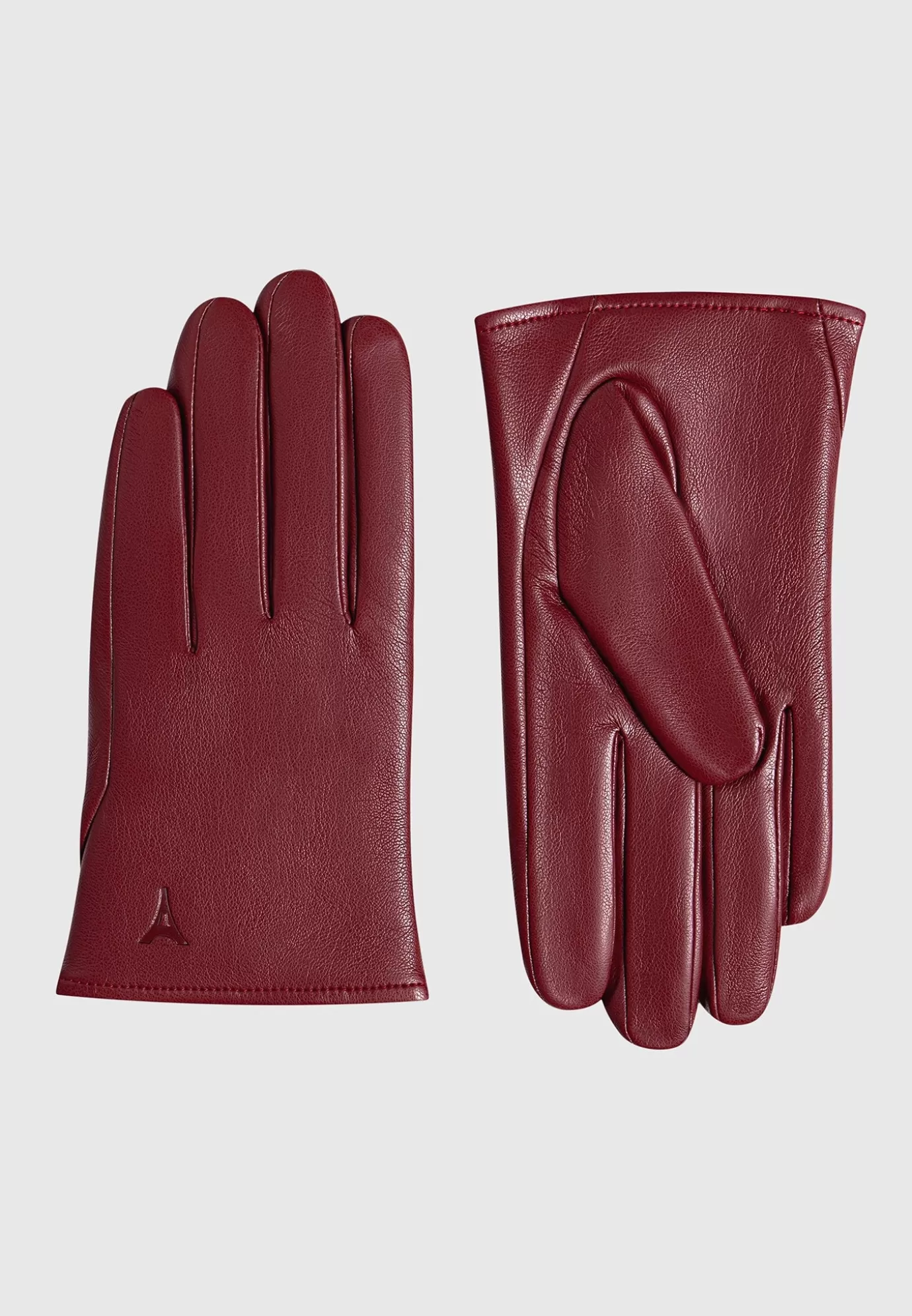 Cheap Leather Short Gloves - Wine Winter Accessories