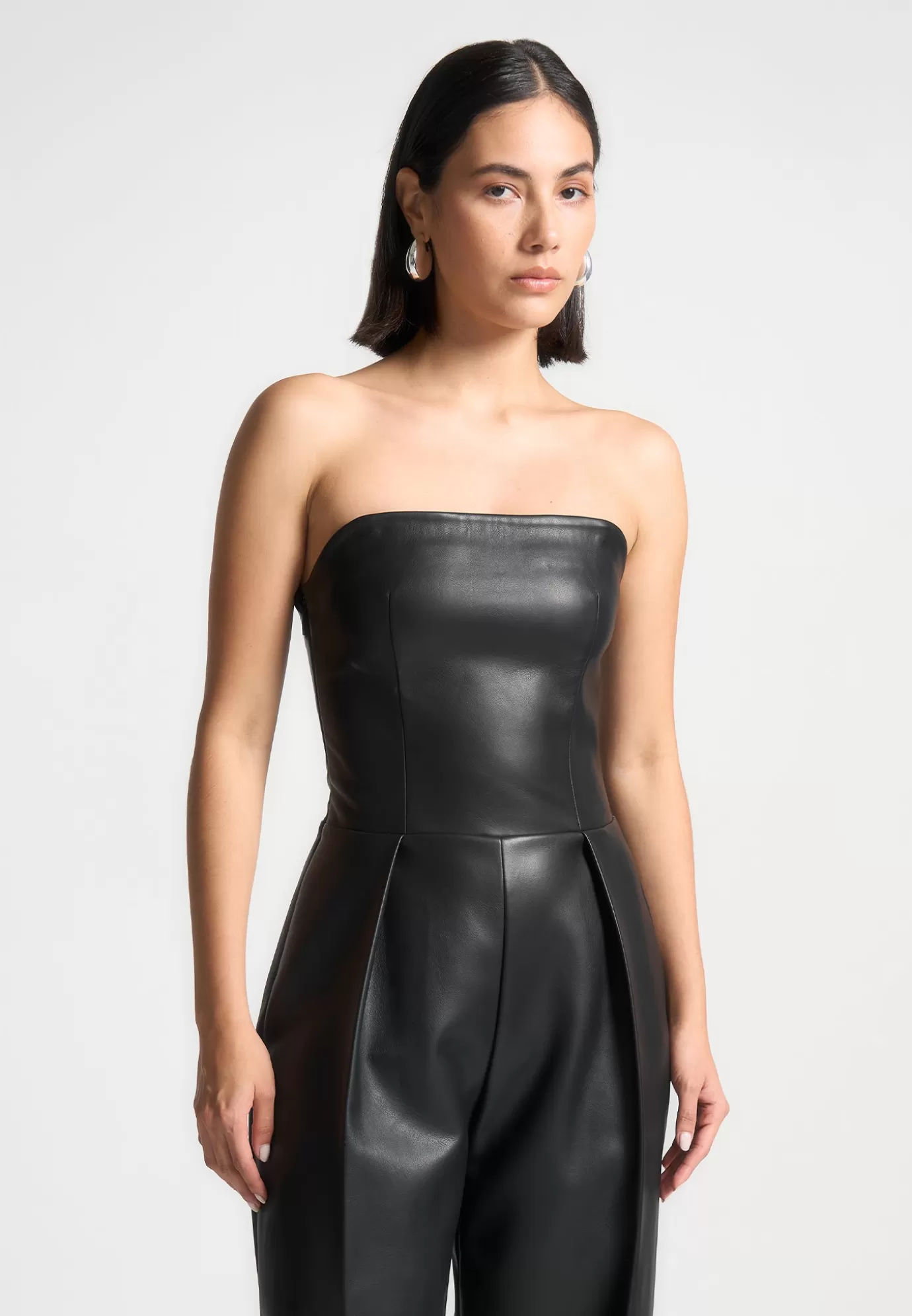 Flash Sale Leather Tailored Jumpsuit - Jumpsuits