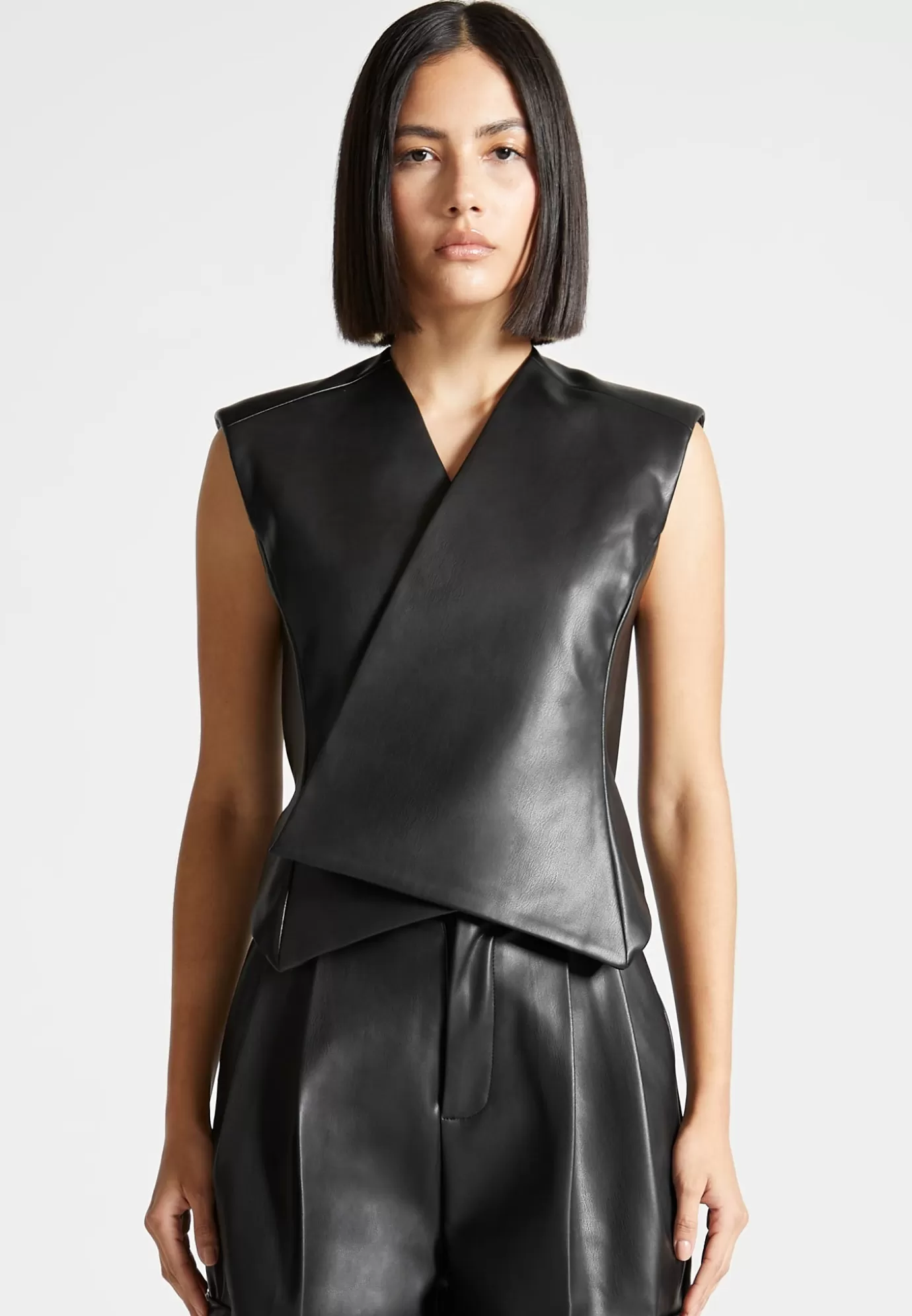 Flash Sale Leather Wrap Waistcoat - Suits