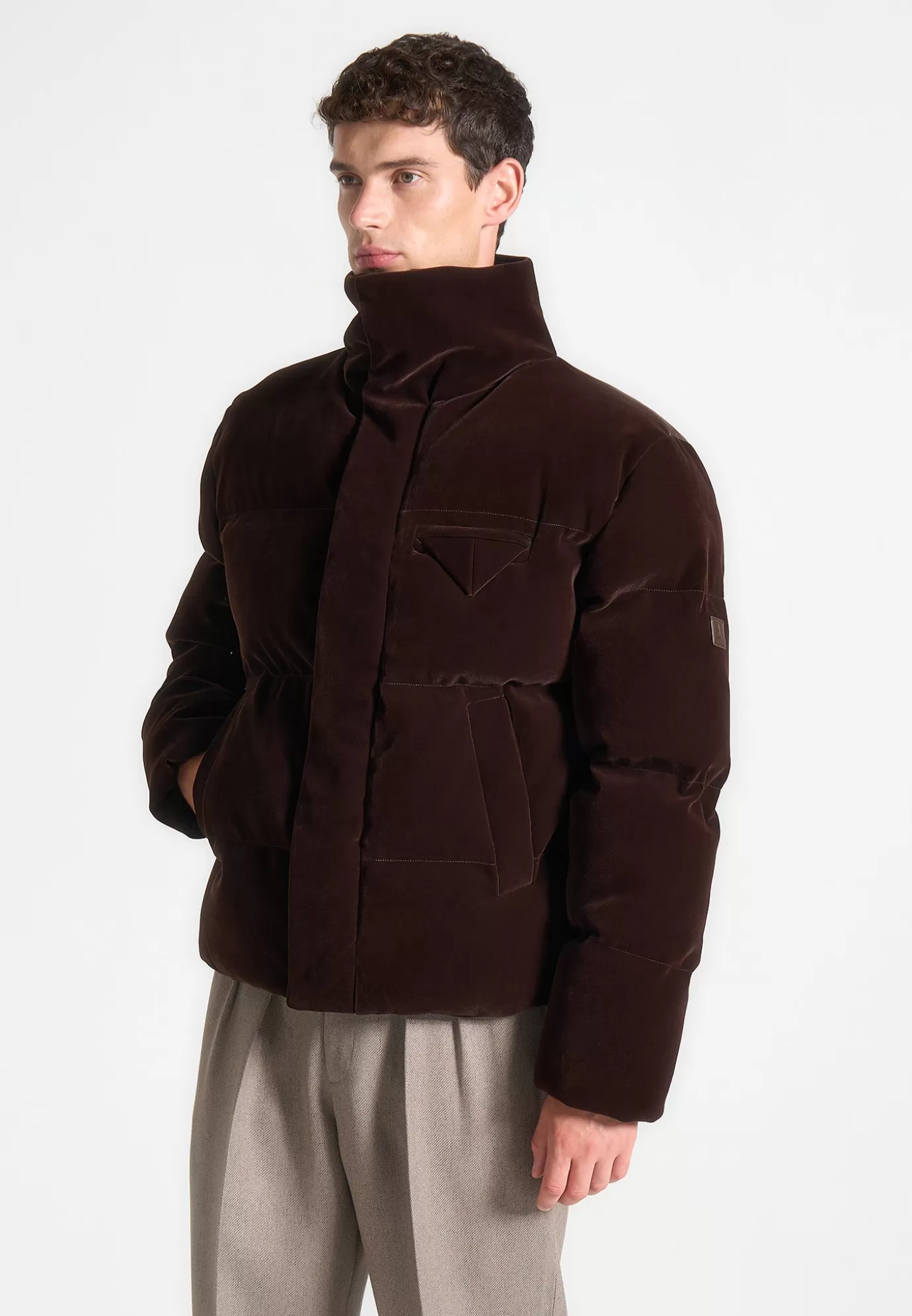 Sale Limited Edition Velvet Puffer Jacket - Outerwear