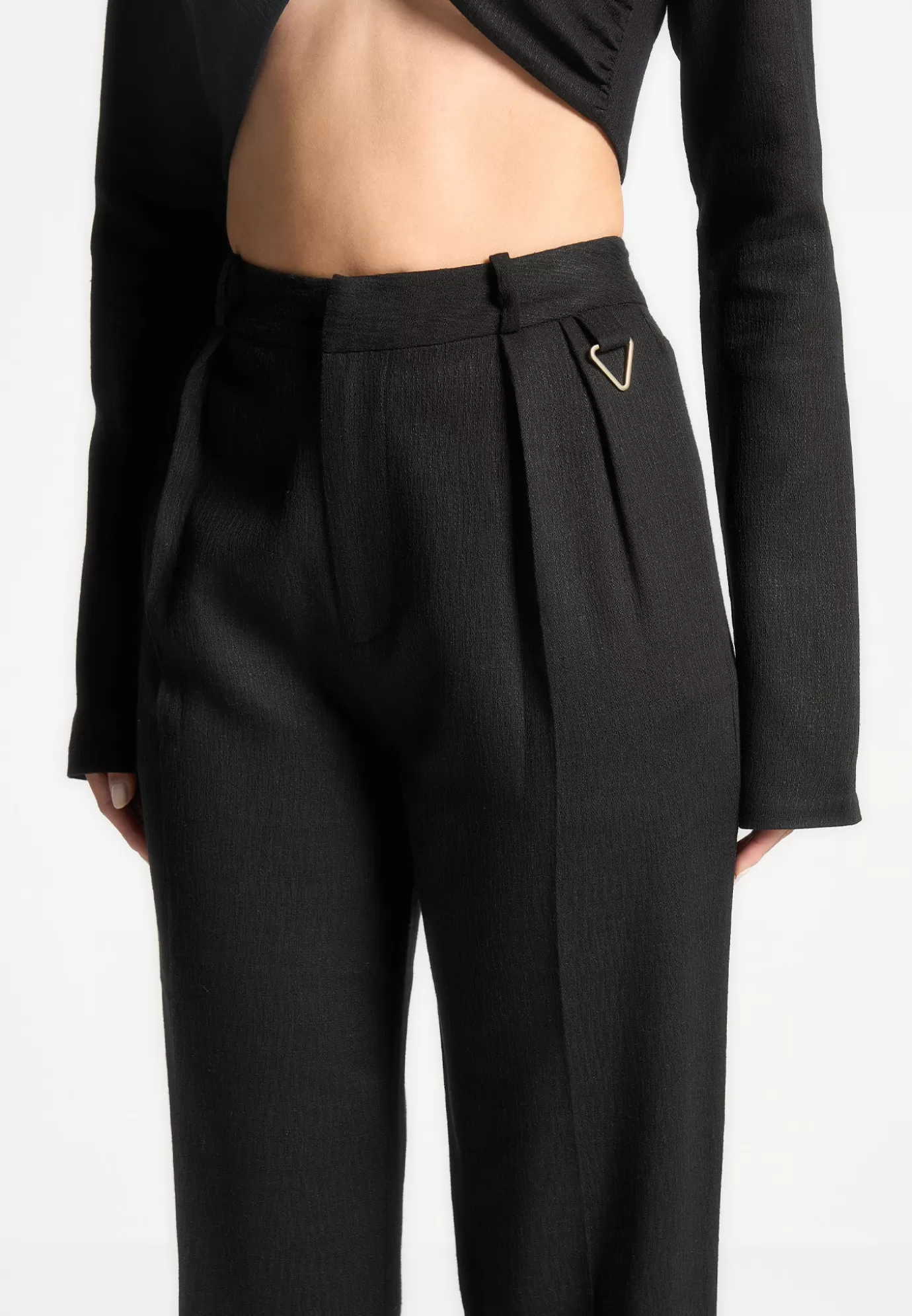 Online Linen Twin Pleat Trousers - Matching Sets