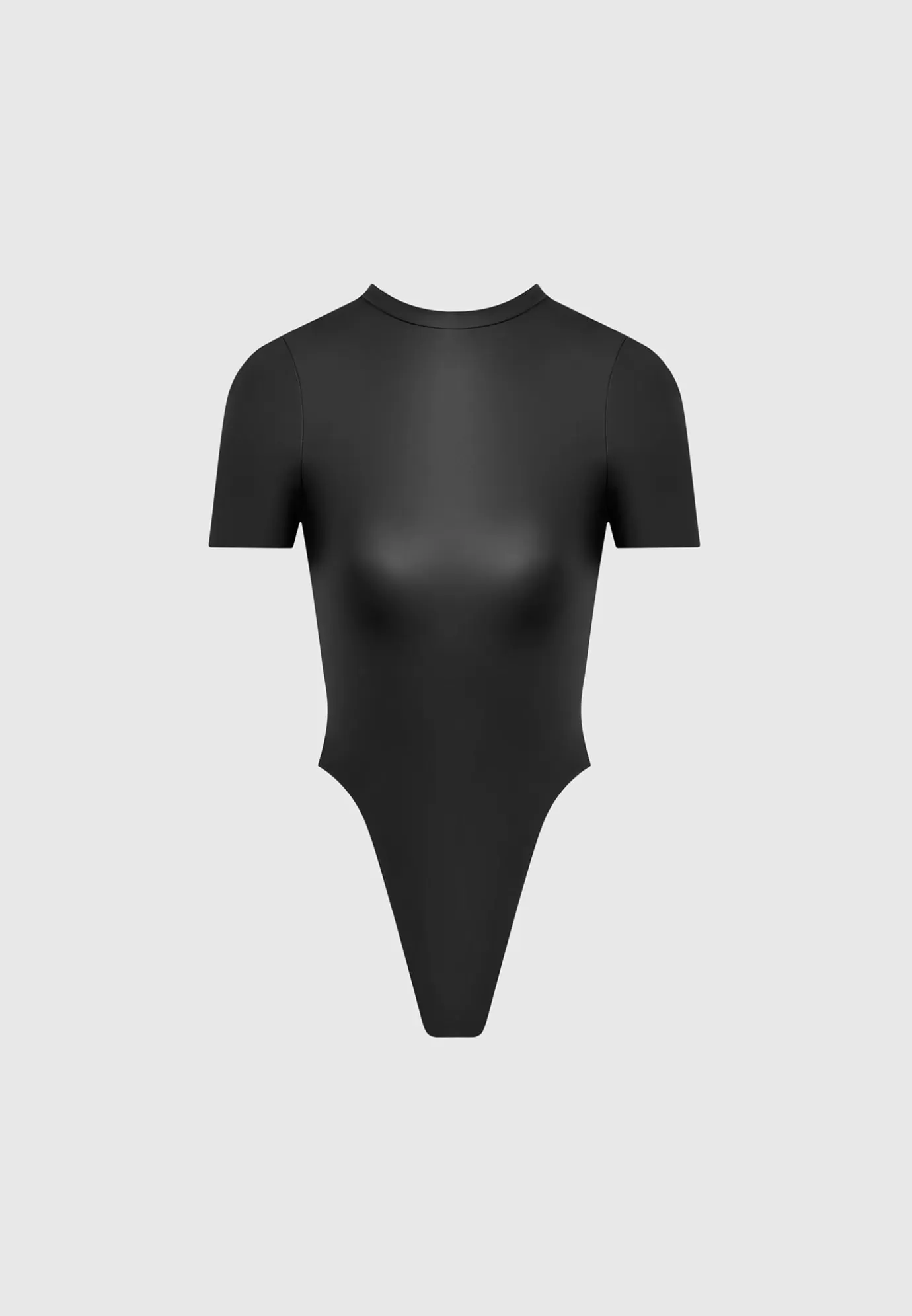 Discount Matte Leather Tee Bodysuit - Bodysuits