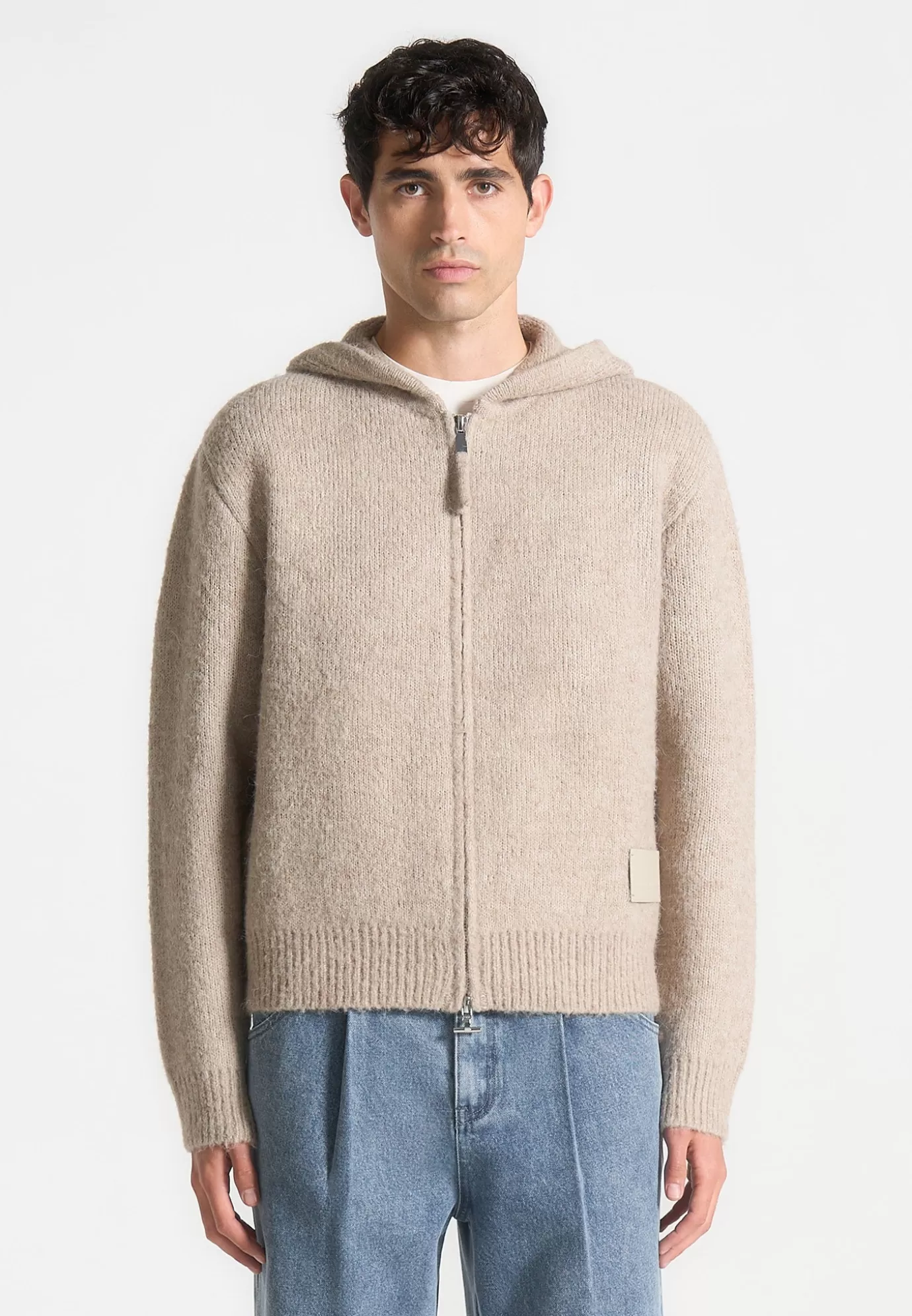 Best Mohair-Blend Zip Through Hoodie - Knitwear