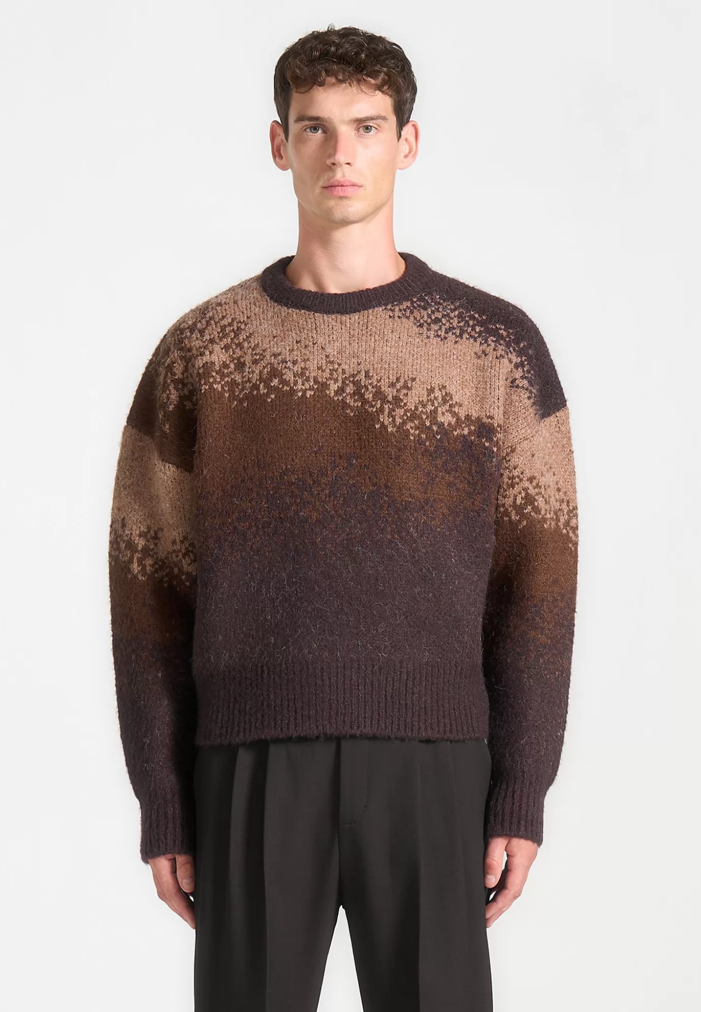 Store Ombré Knit Crewneck Sweater - Knitwear