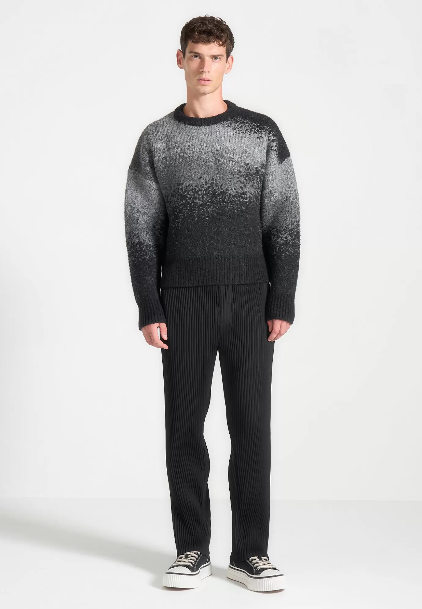 Discount Ombré Knit Crewneck Sweater - Knitwear