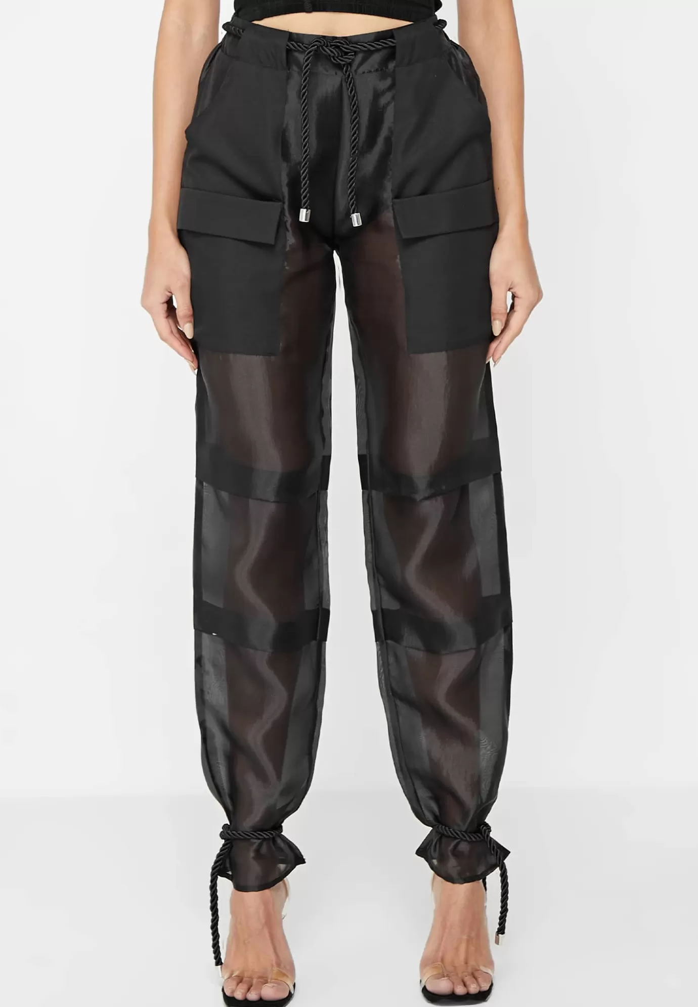 Sale Organza Cargo Trousers - Casual Trousers