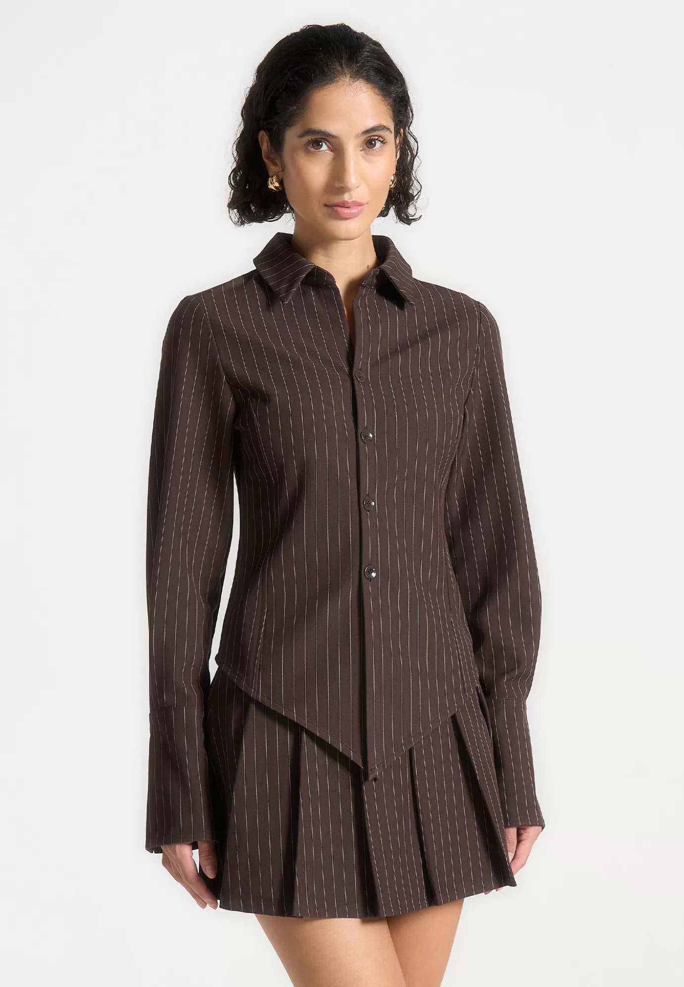 New Pinstripe Angled Shirt - Suits