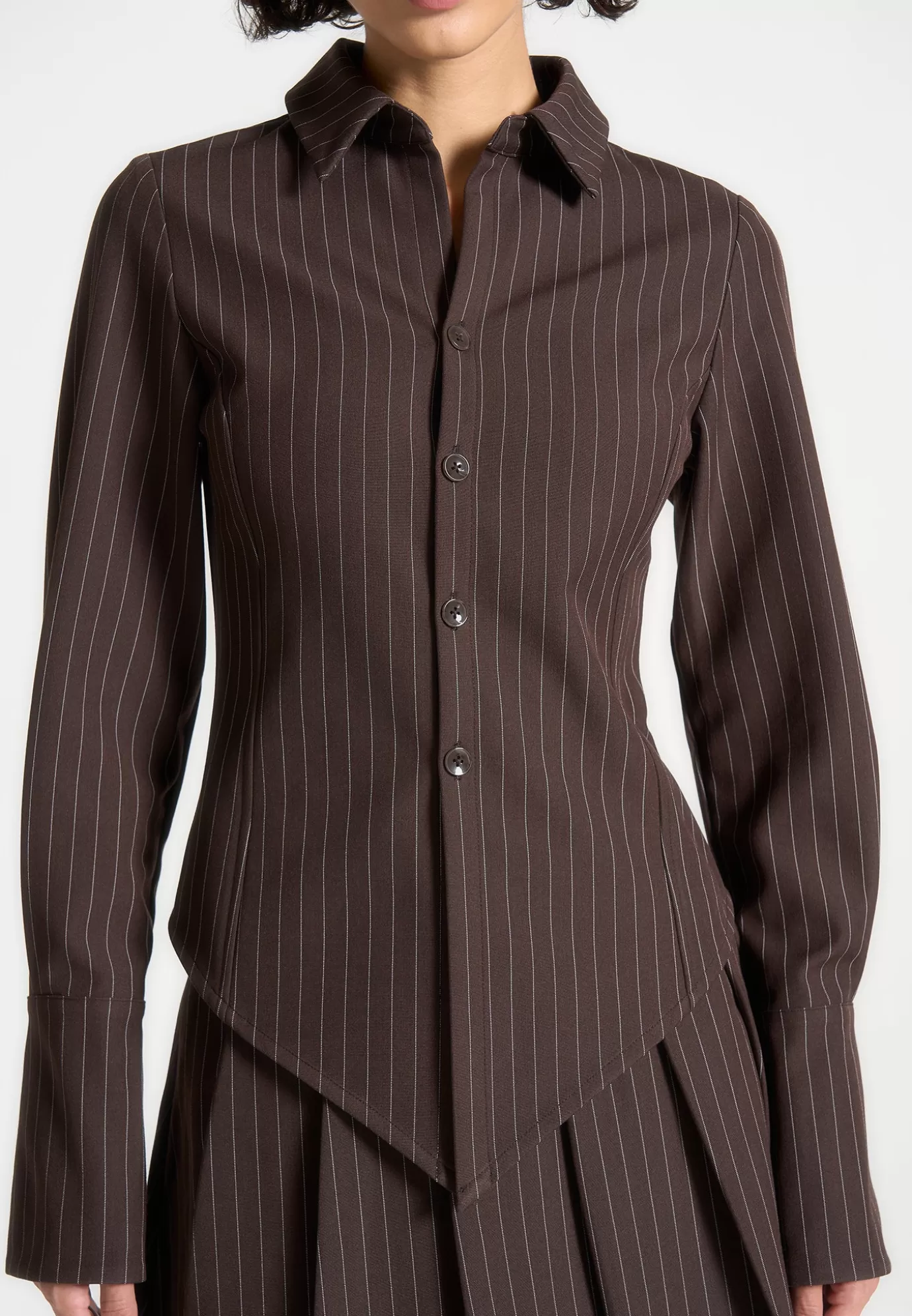 New Pinstripe Angled Shirt - Suits