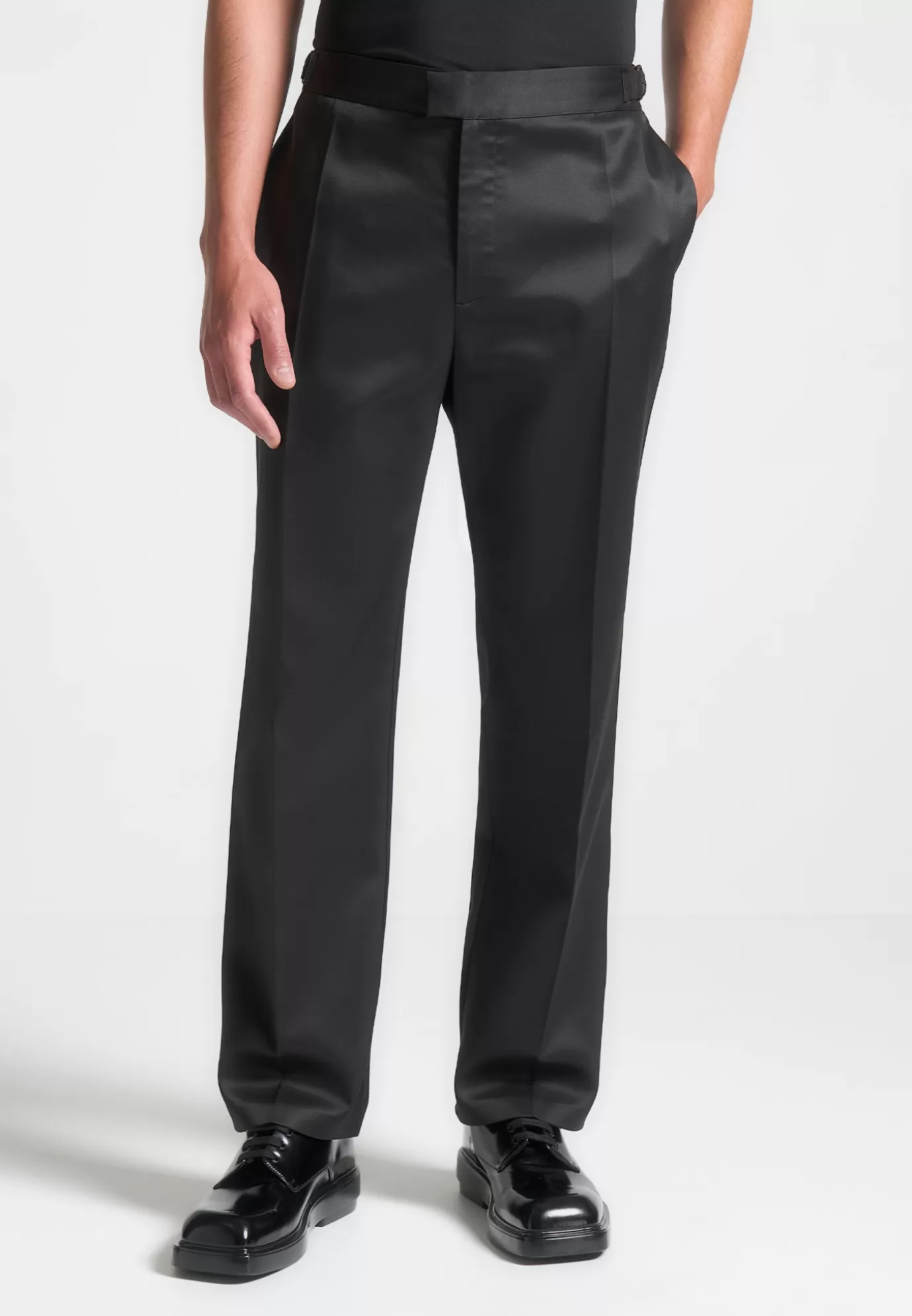 Flash Sale Regular Fit Satin Tailored Trousers - Suits