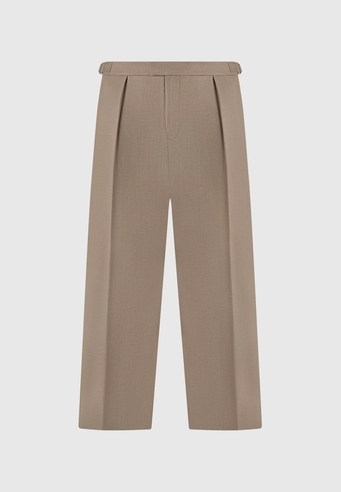 Sale Relaxed Fit Hatched Pleated Tailored Trousers - Formal Co-ords