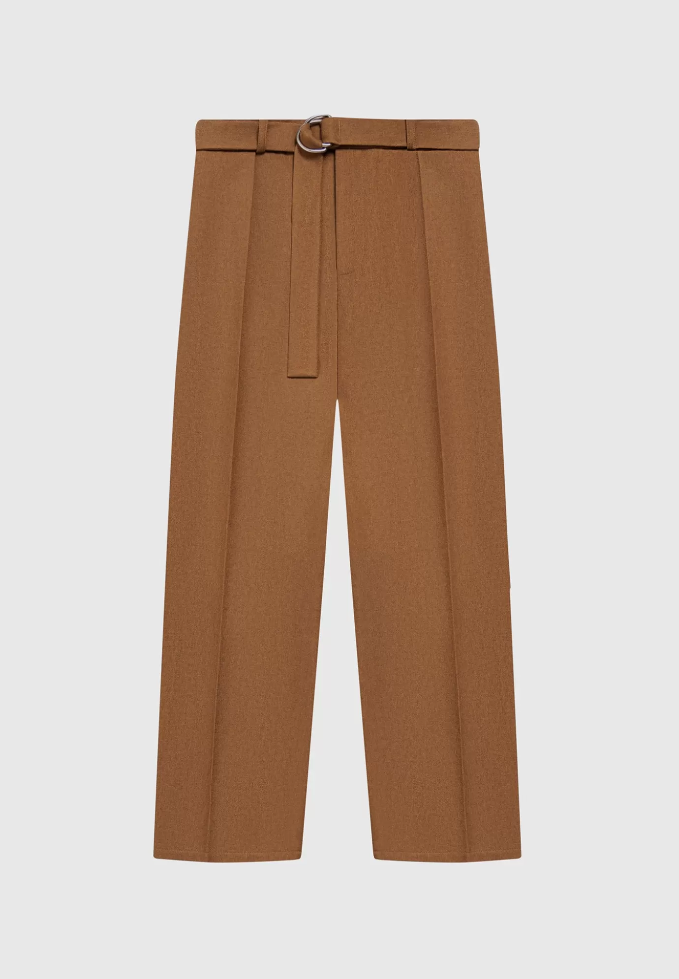 Online Relaxed Fit Textured Belted Tailored Trousers - Formal Co-ords