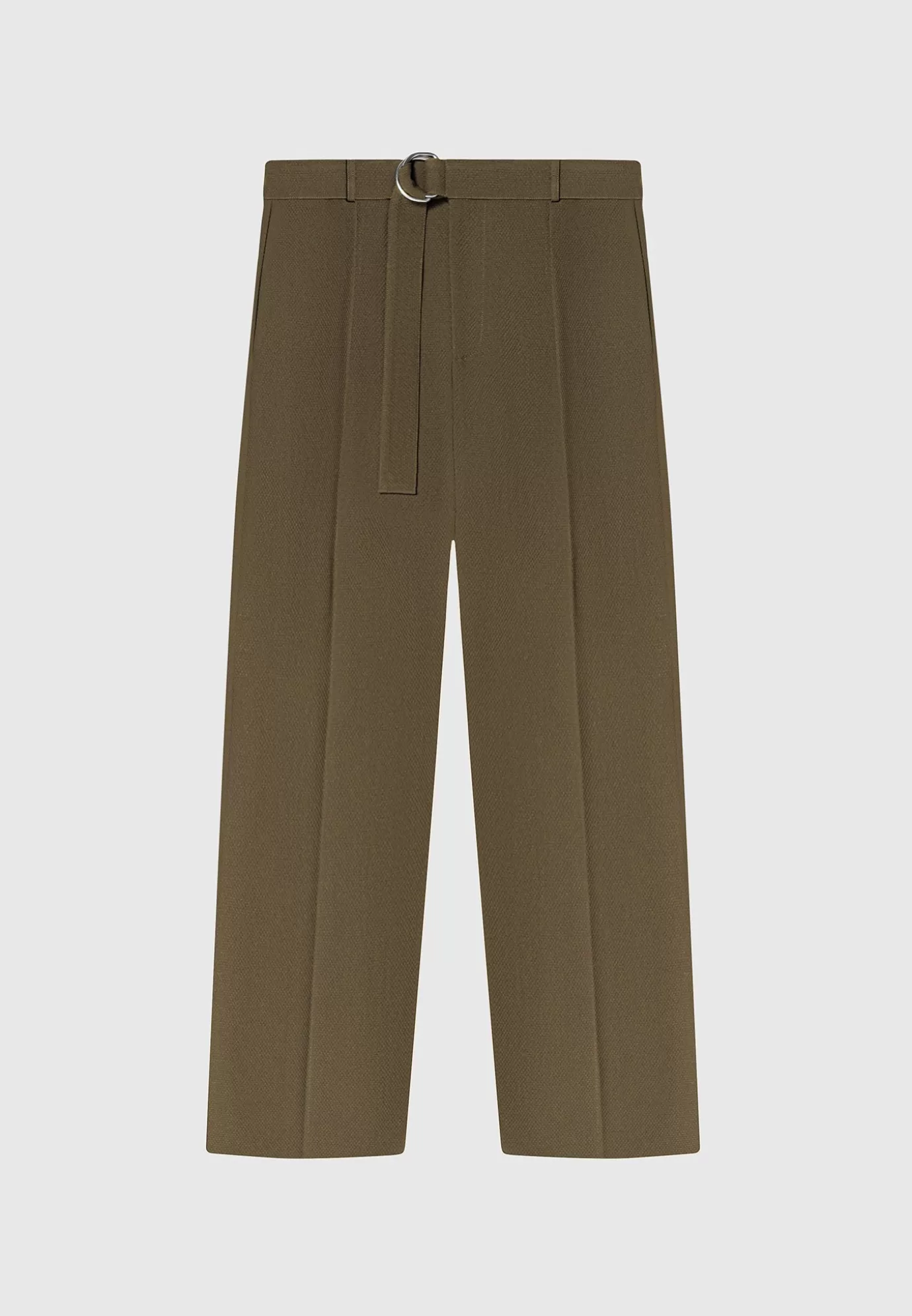 Fashion Relaxed Fit Textured Belted Tailored Trousers - Formal Co-ords