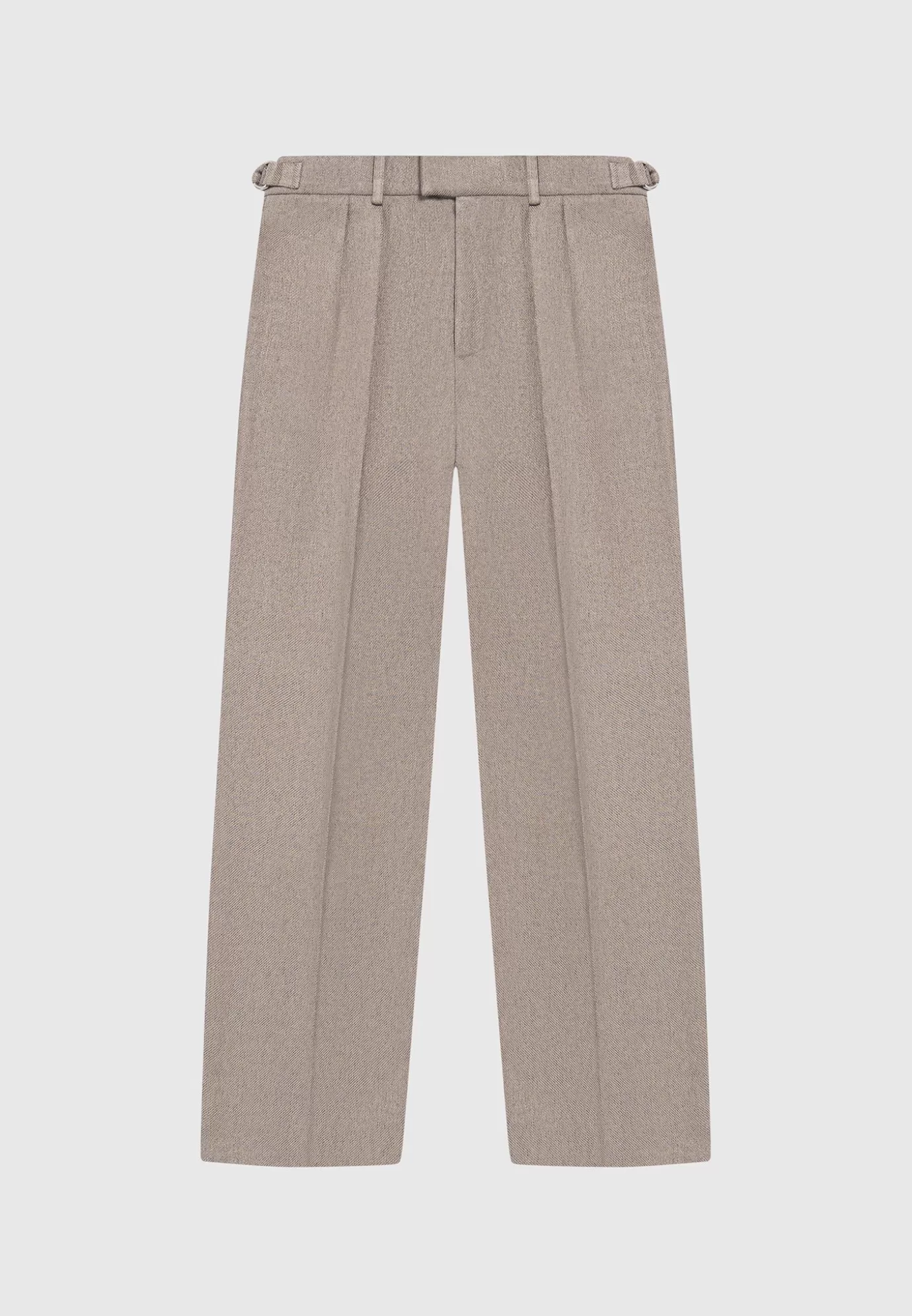 Cheap Relaxed Fit Textured Pleated Tailored Trousers - Formal Co-ords