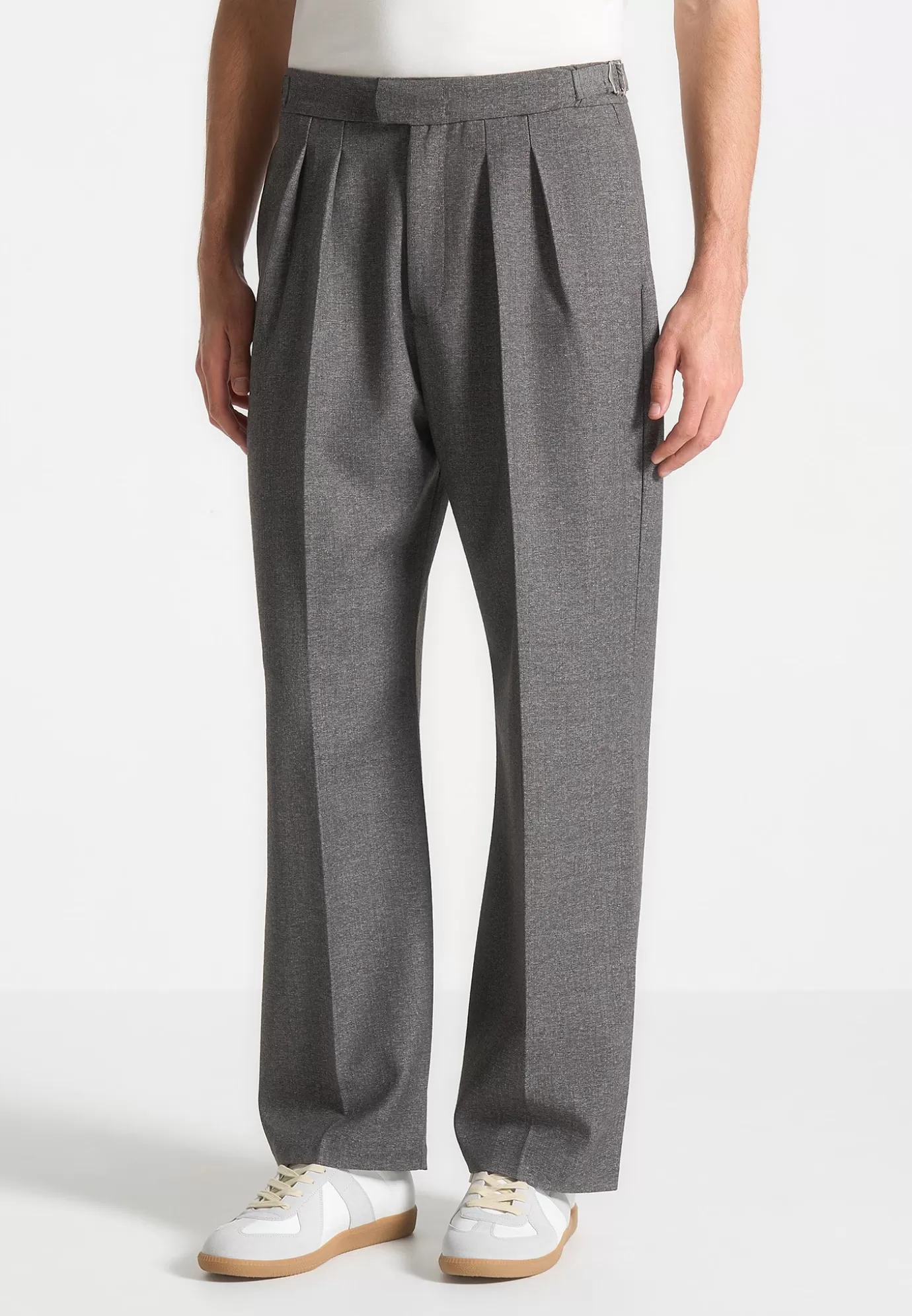 New Relaxed Fit Textured Tailored Trousers - Formal Co-ords