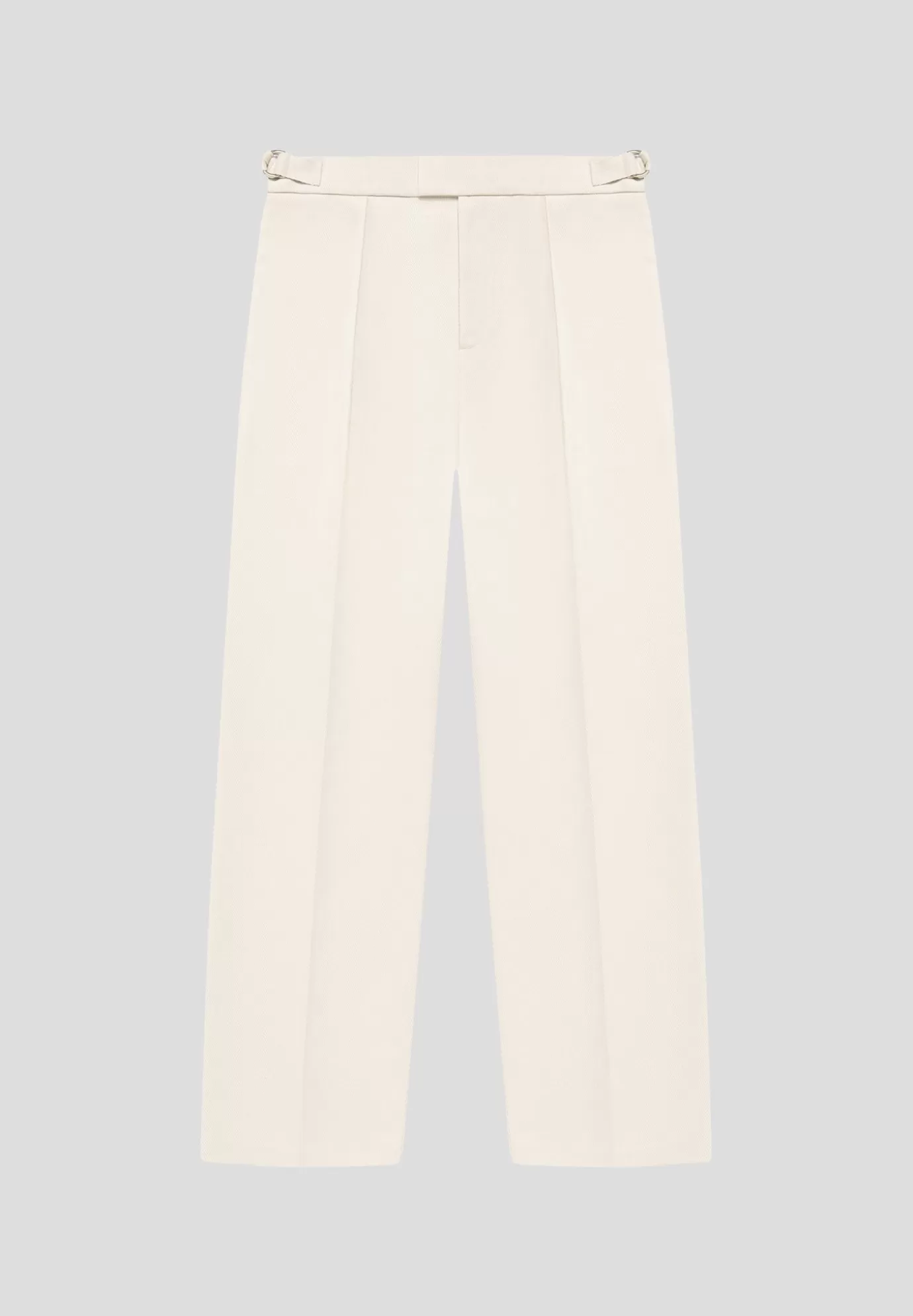 Fashion Relaxed Fit Twill Pleated Tailored Trousers - Formal Co-ords