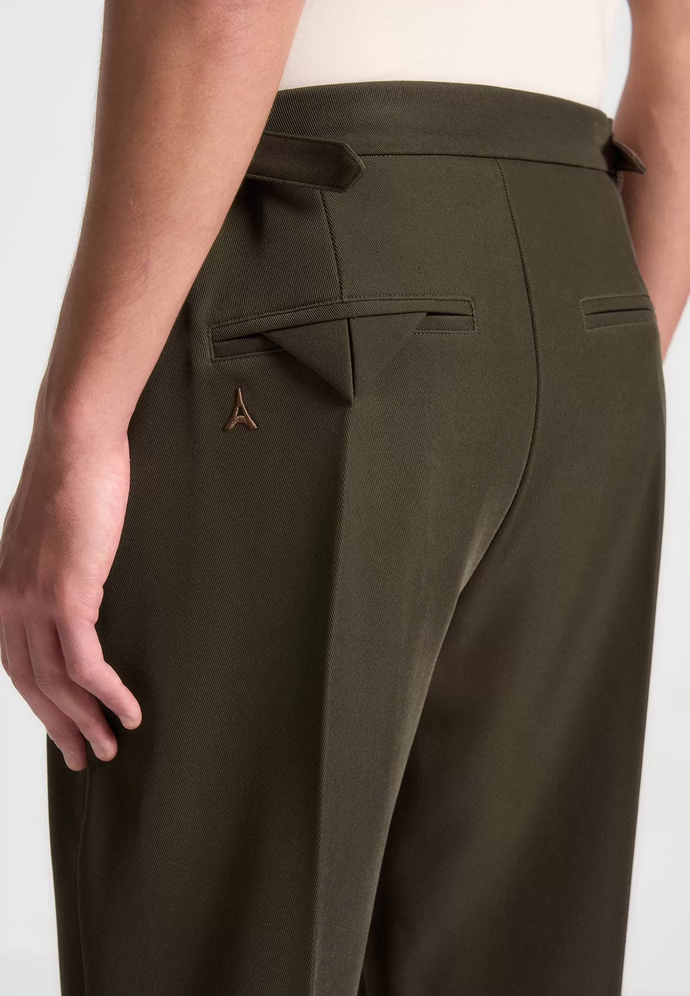 Hot Relaxed Fit Twill Pleated Tailored Trousers - Formal Co-ords