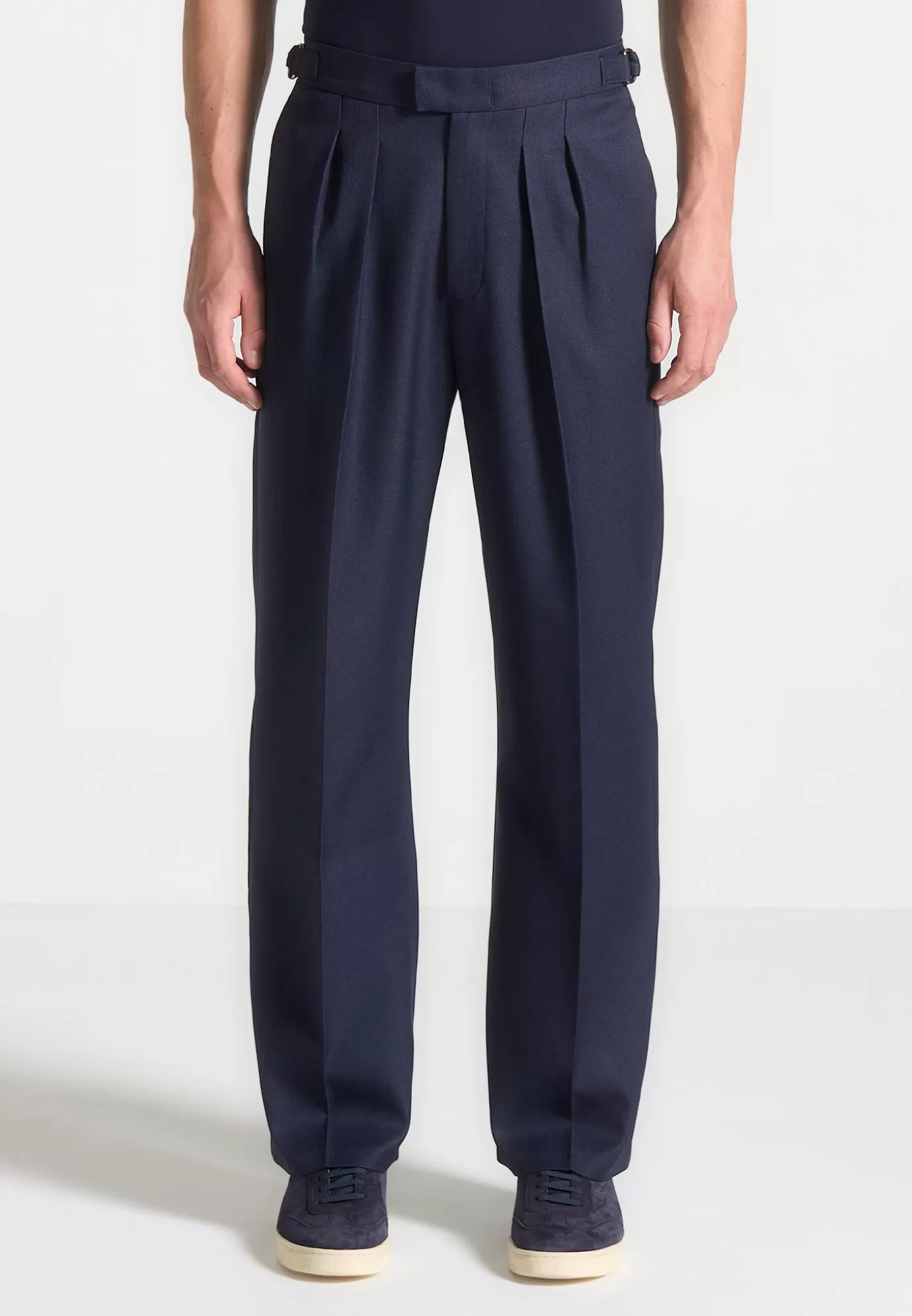 Flash Sale Relaxed Fit Twin Pleat Tailored Trousers - Formal Trousers