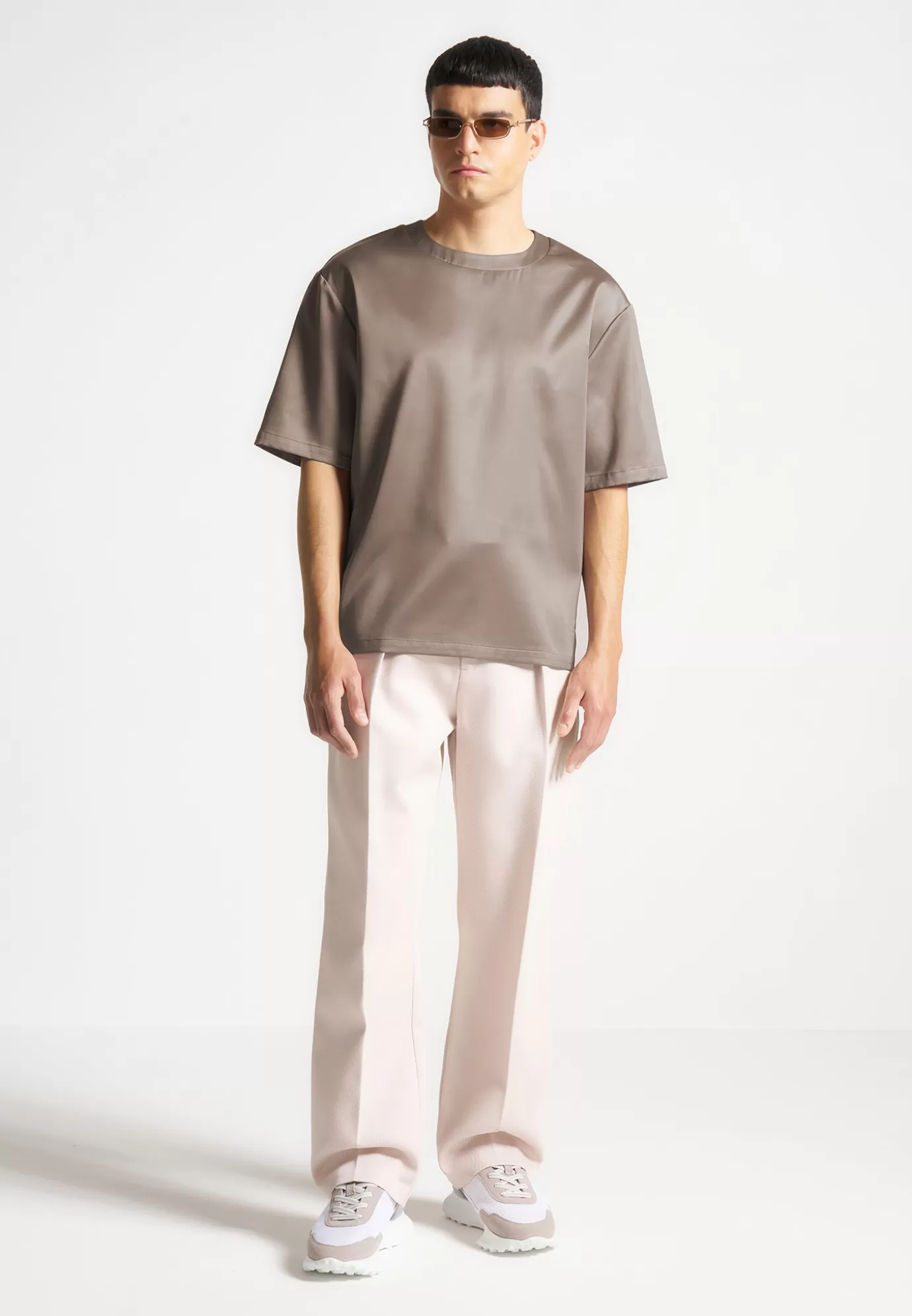 Flash Sale Satin Boxy Fit T-Shirt - T-shirts