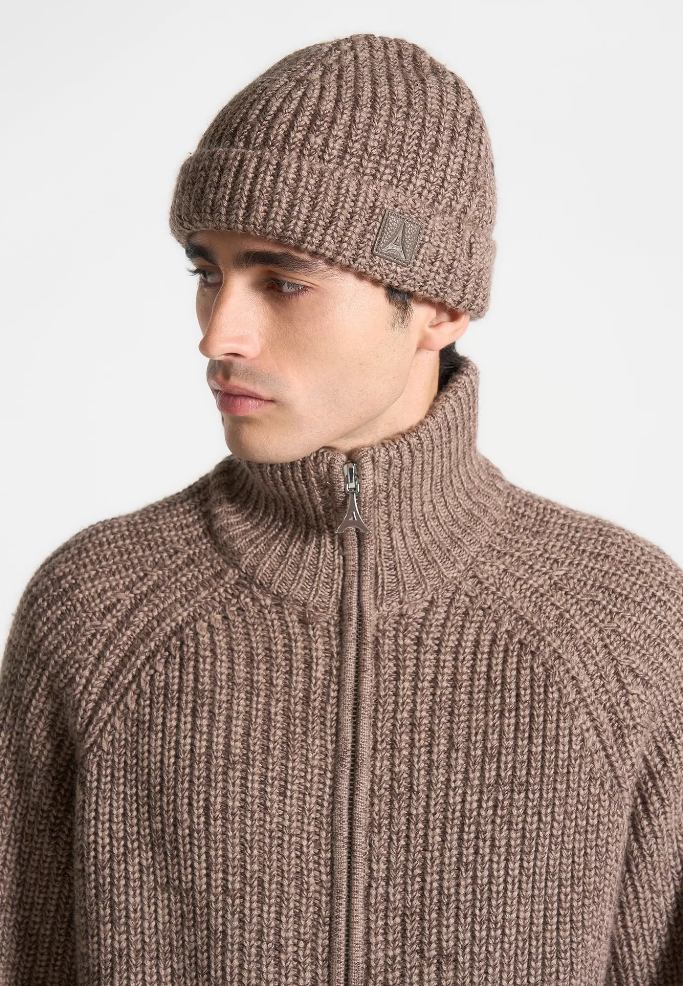 Shop Speckled Wool Beanie Hat - Knitwear