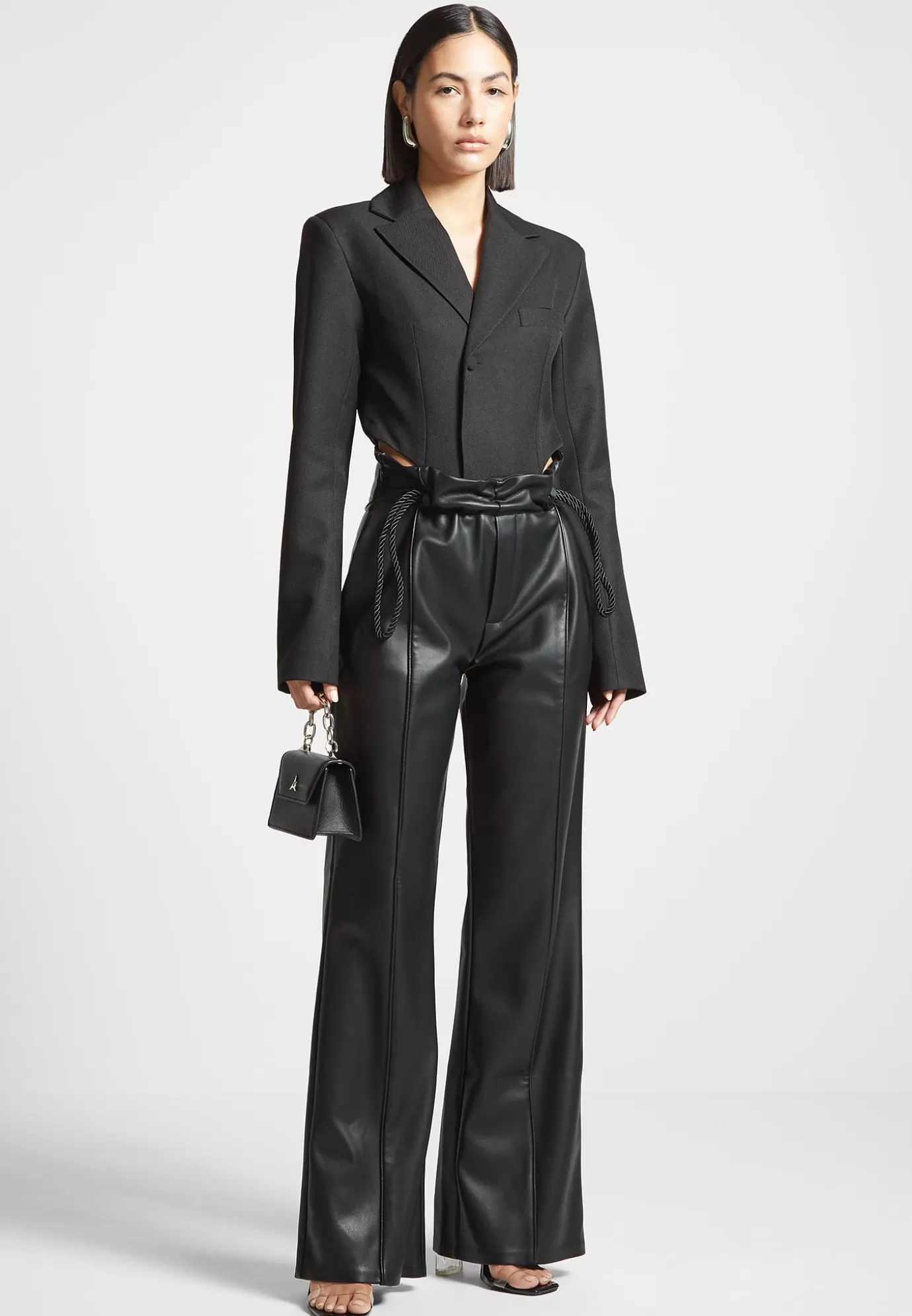 Sale Tailored High Leg Blazer Bodysuit - Bodysuits