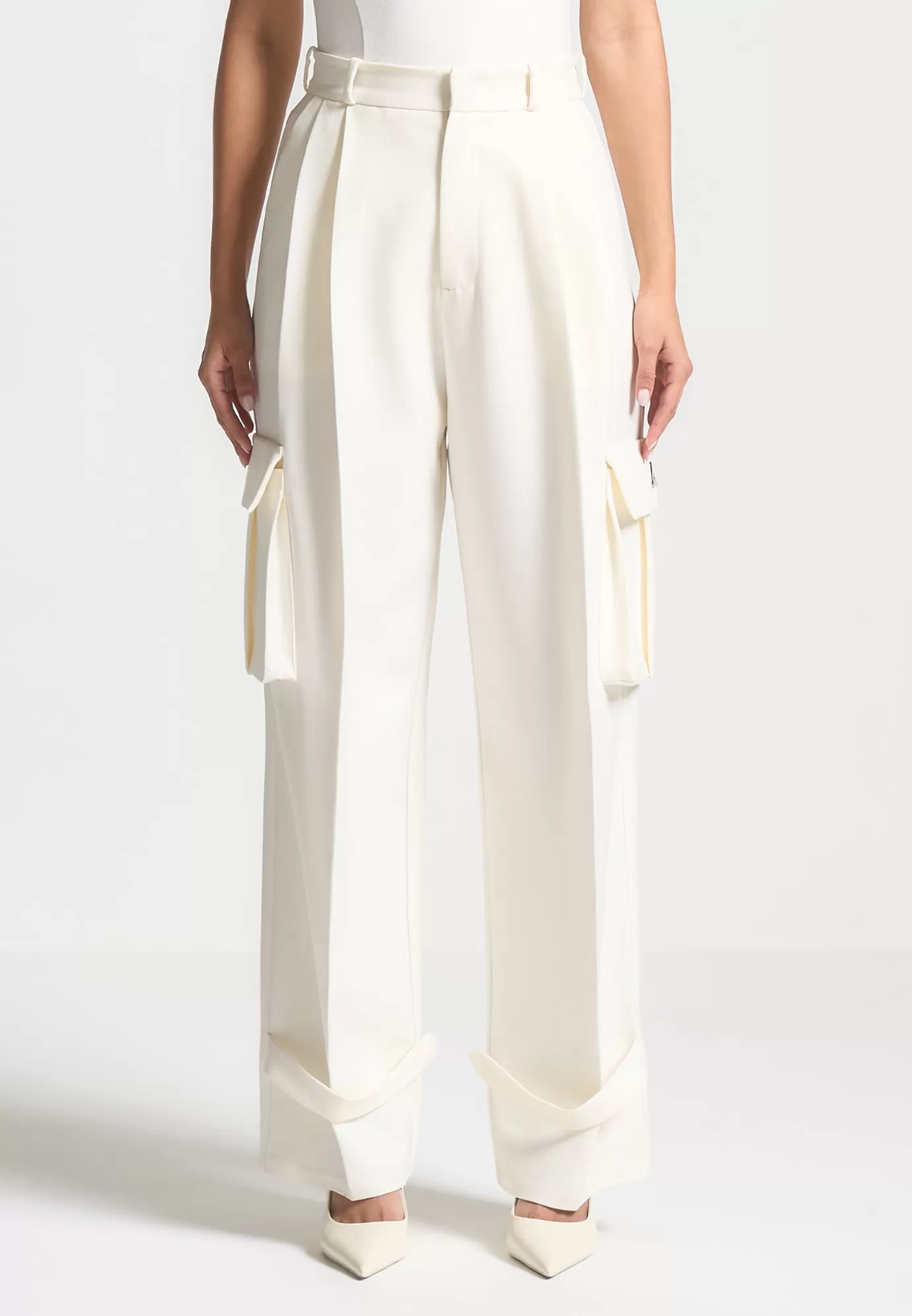 Flash Sale Tailored Pleated Cargo Trousers - Suits