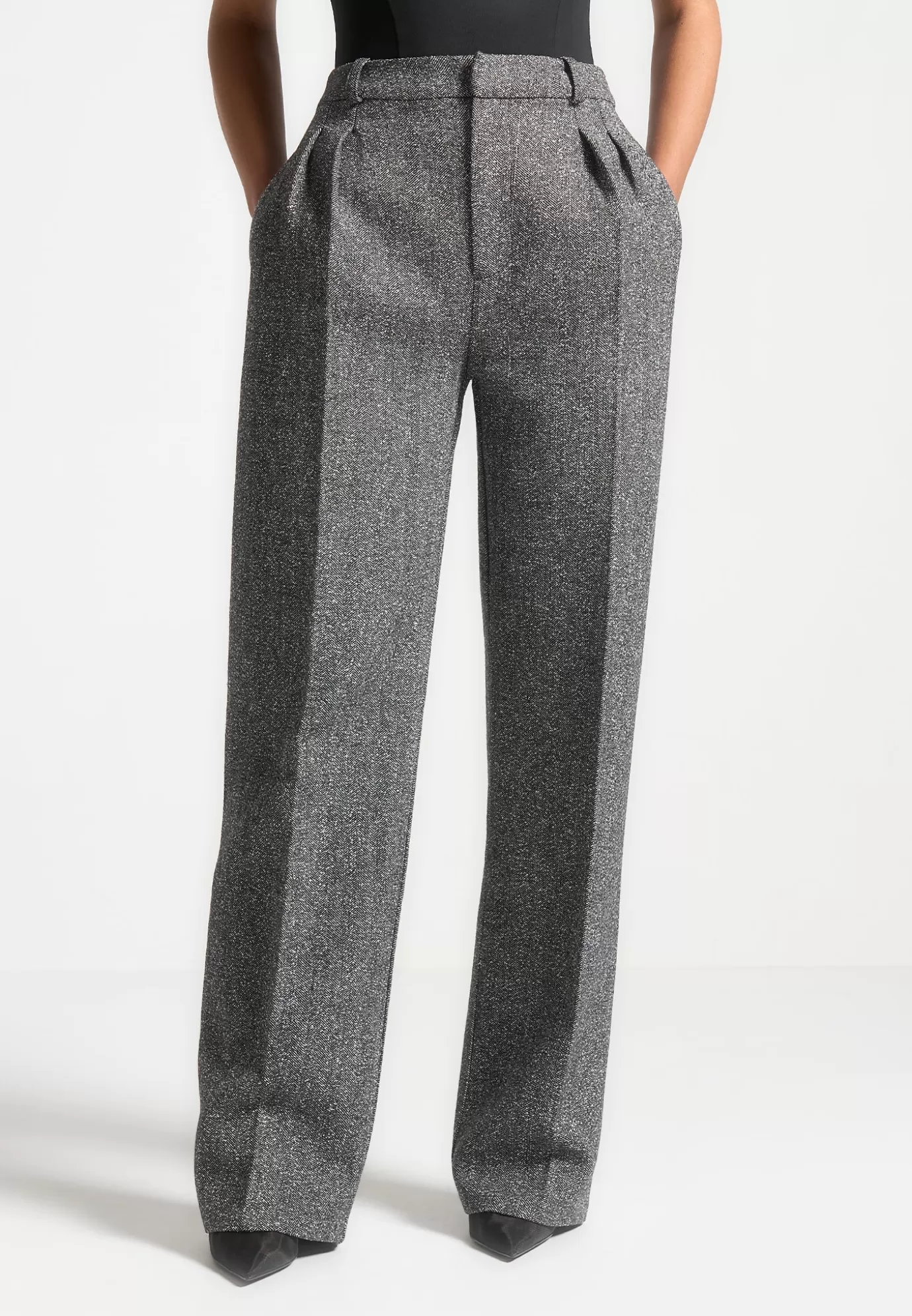 New Tailored Twin Pleat Wool Trousers - Suits